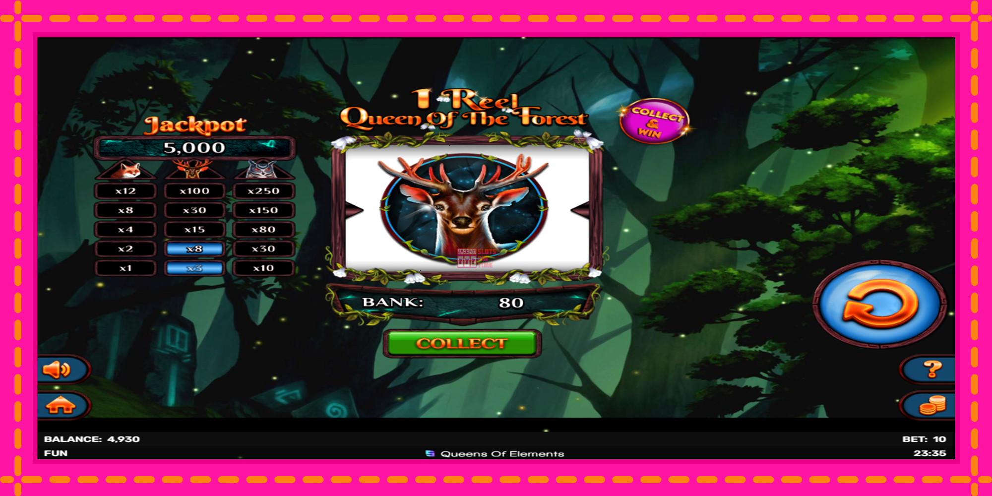 Slot machine 1 Reel Queen of the Forest gratuitamente, immagine 3