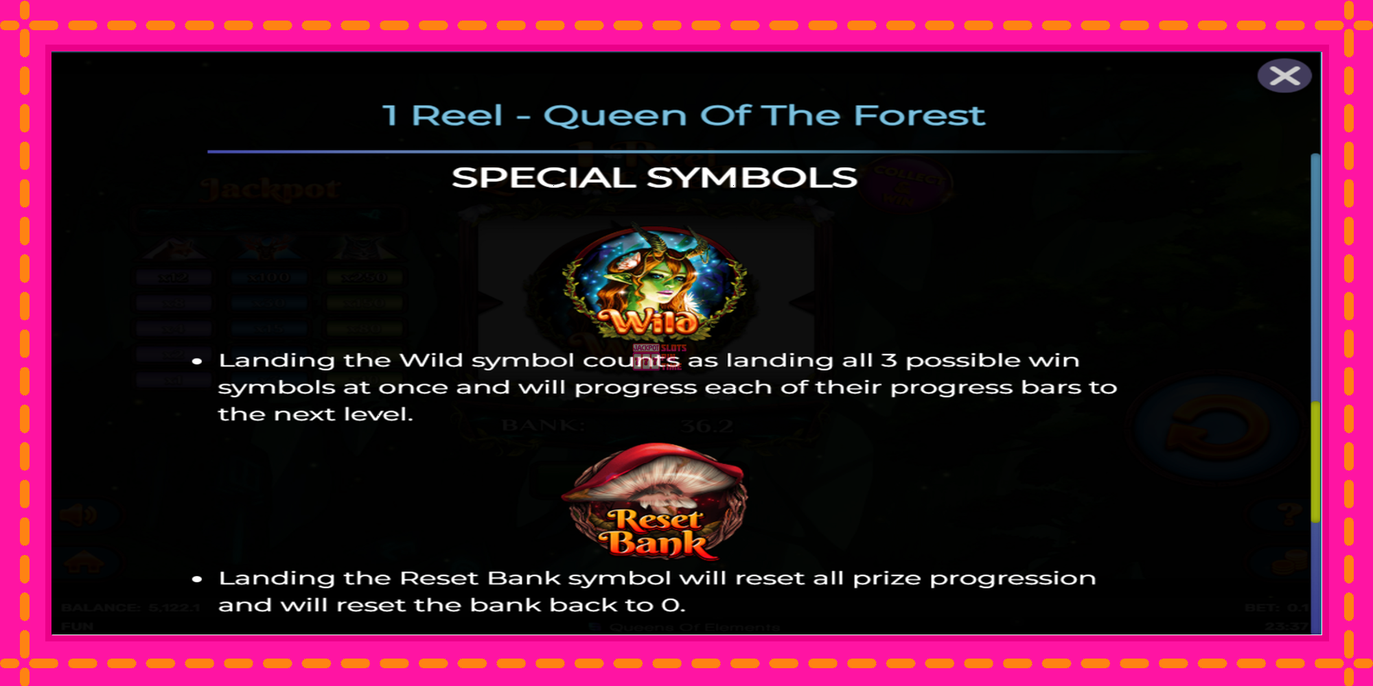 Slot machine 1 Reel Queen of the Forest gratuitamente, immagine 6