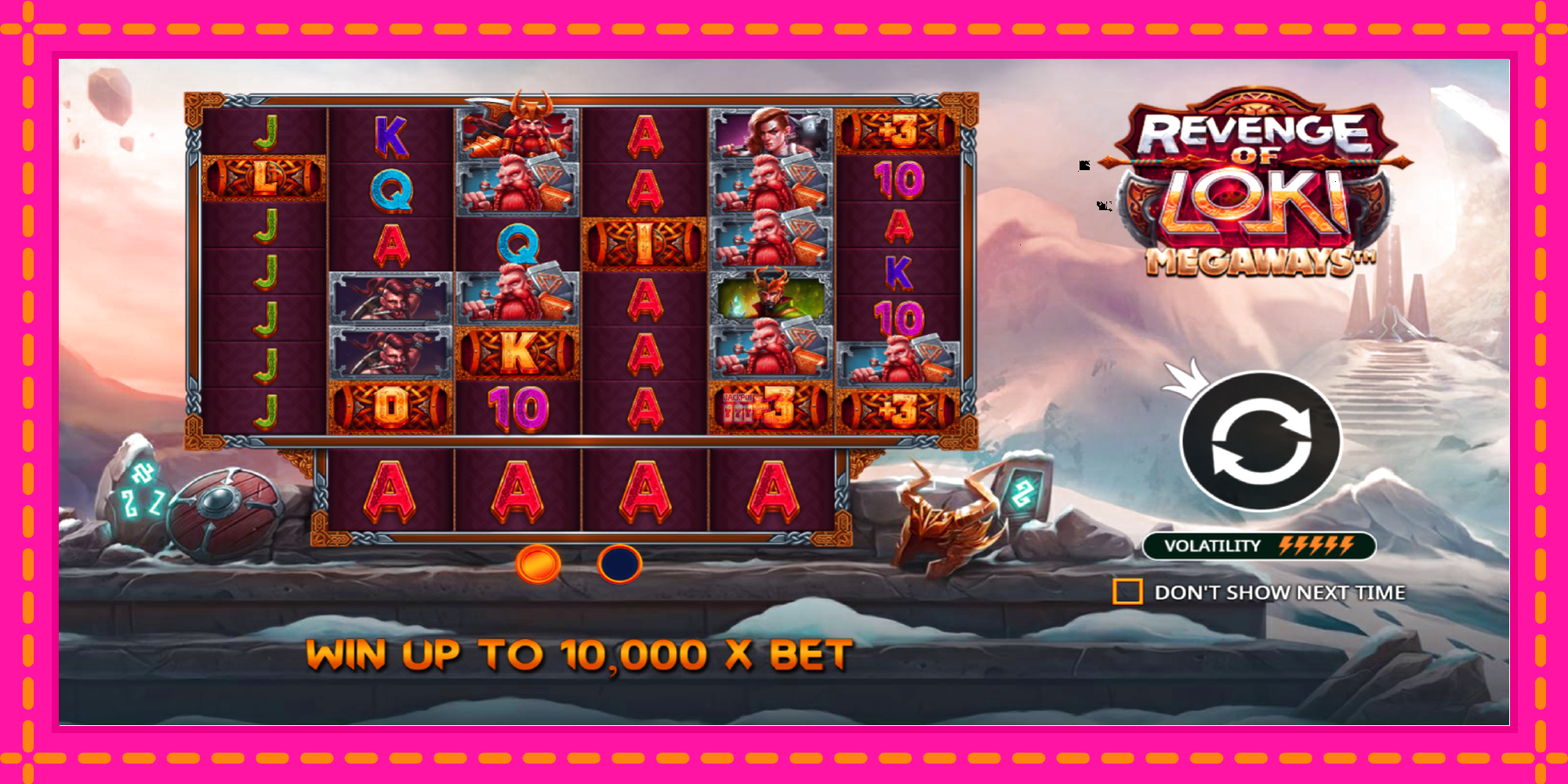 Slot machine Revenge of Loki Megaways gratuitamente, immagine 1