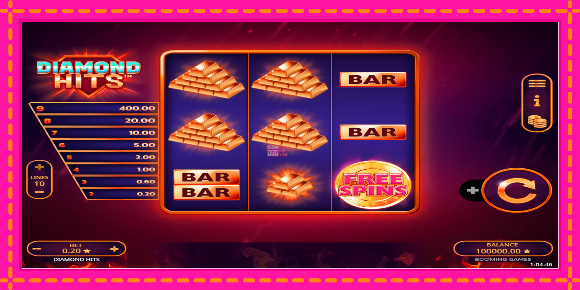 Slot machine Diamond Hits gratuitamente, immagine 2