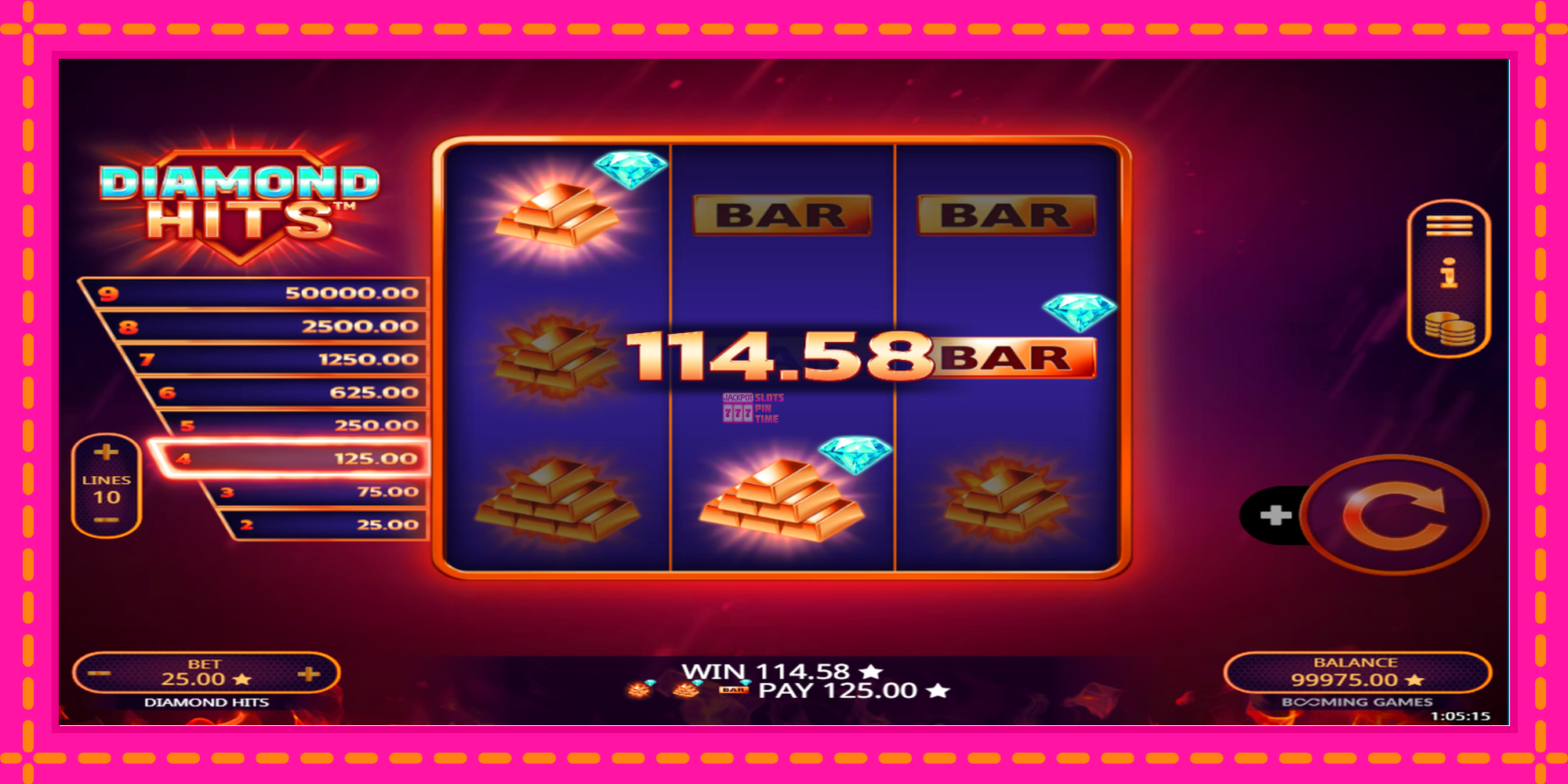 Slot machine Diamond Hits gratuitamente, immagine 3