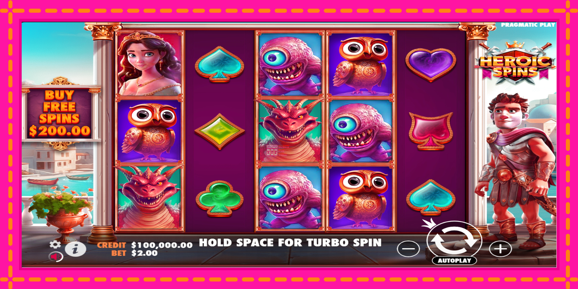 Slot machine Heroic Spins gratuitamente, immagine 2