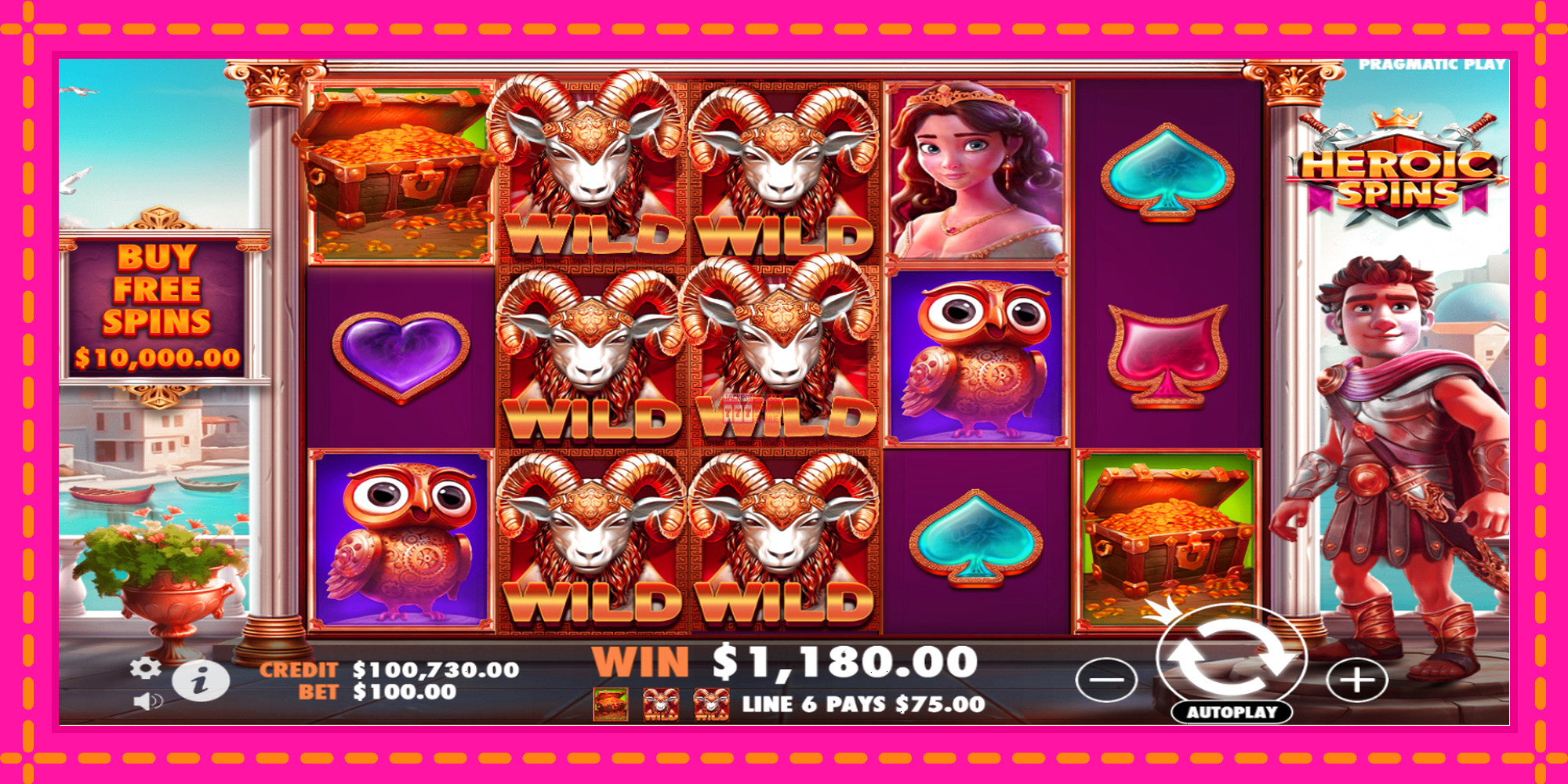 Slot machine Heroic Spins gratuitamente, immagine 4