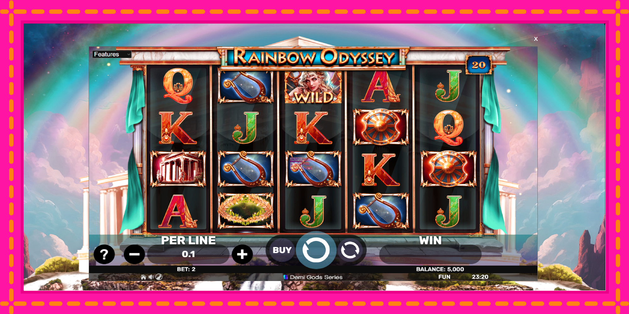 Slot machine Rainbow Odyssey gratuitamente, immagine 2