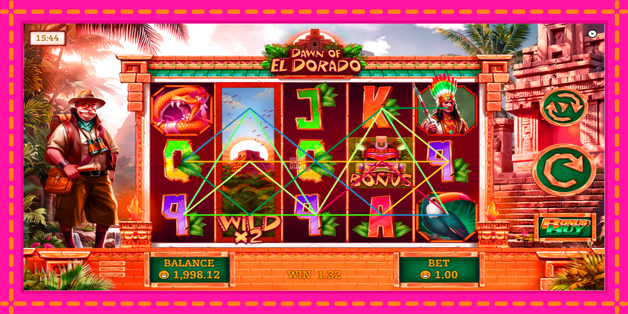 Slot machine Dawn of El Dorado gratuitamente, immagine 2