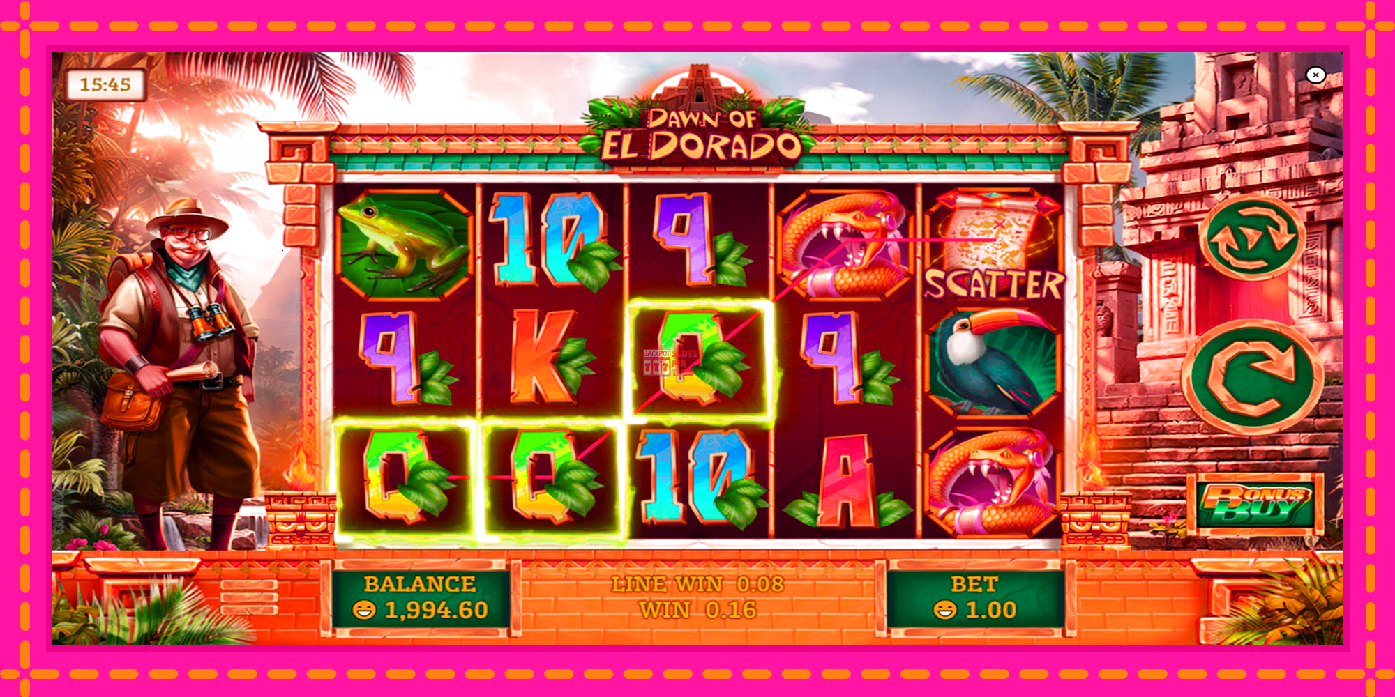 Slot machine Dawn of El Dorado gratuitamente, immagine 3