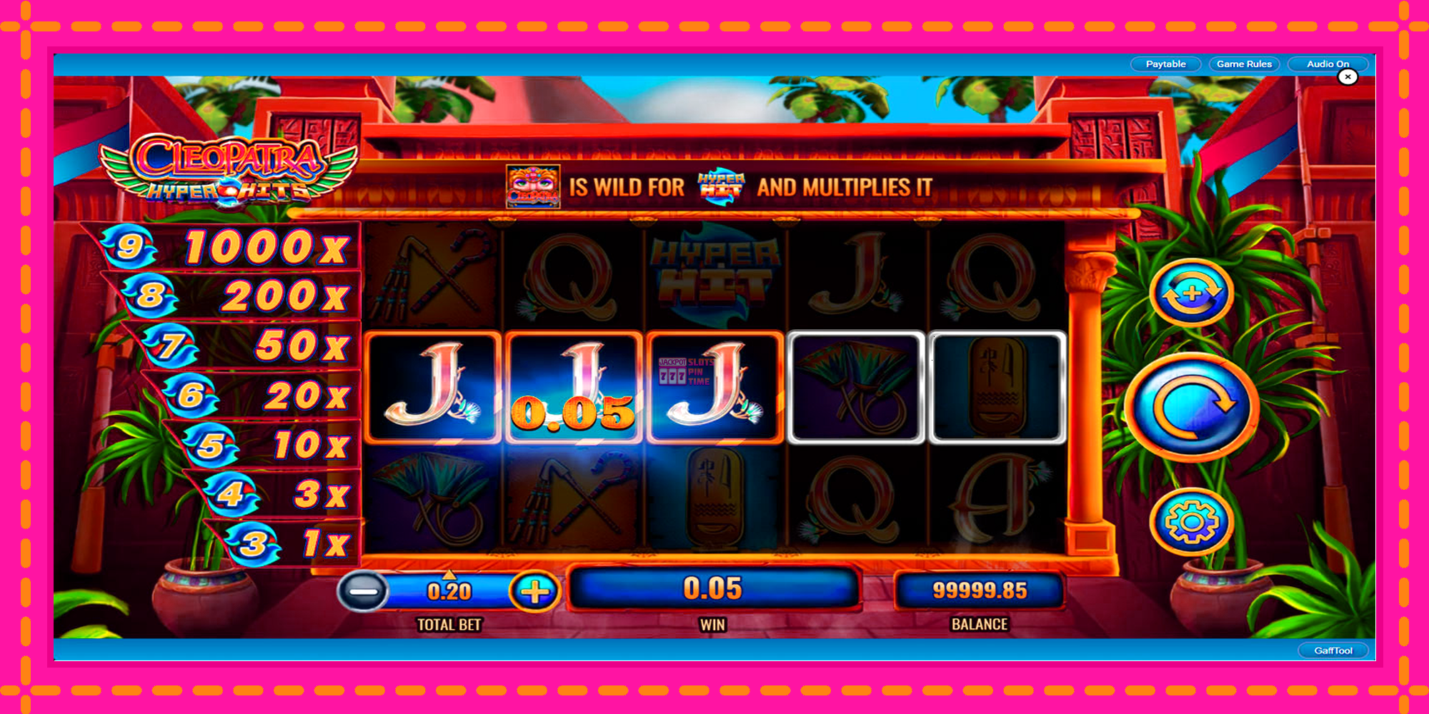 Slot machine Cleopatra Hyper Hits gratuitamente, immagine 2