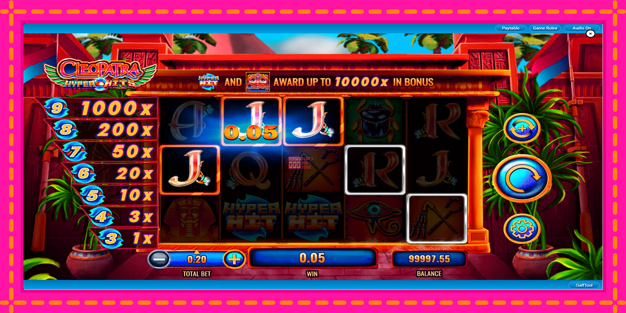 Slot machine Cleopatra Hyper Hits gratuitamente, immagine 5