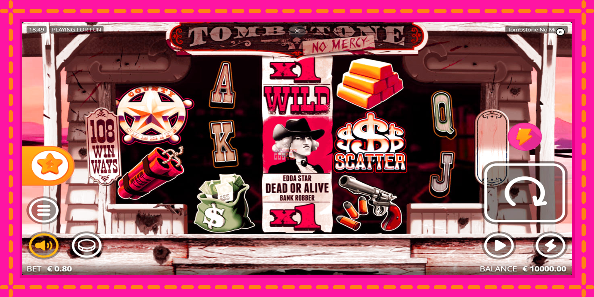 Slot machine Tombstone: No Mercy gratuitamente, immagine 1