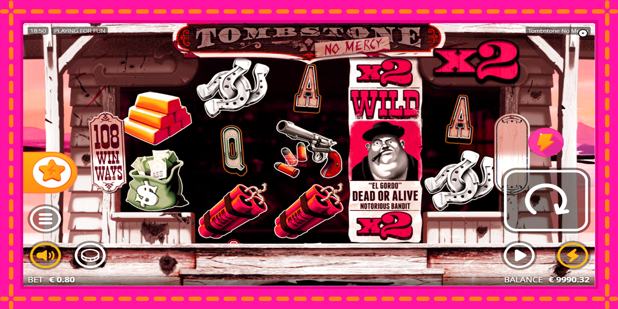 Slot machine Tombstone: No Mercy gratuitamente, immagine 3