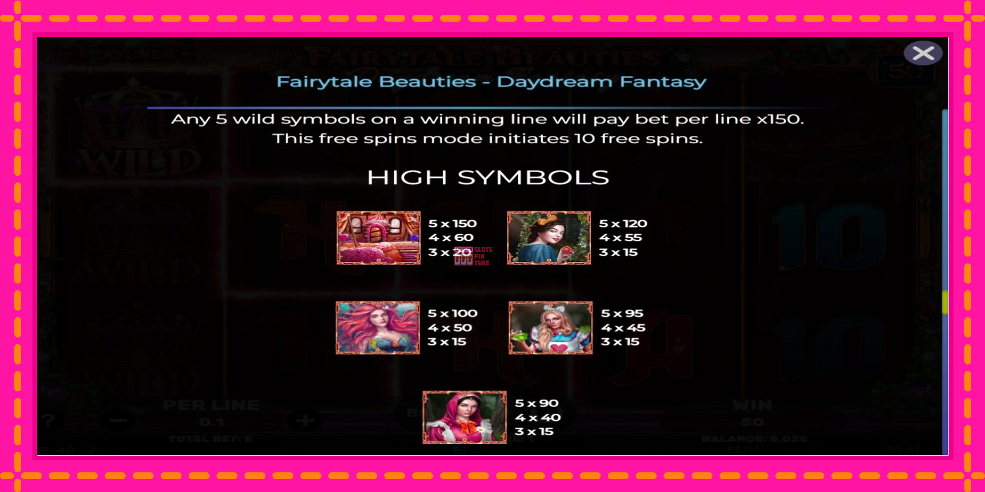 Slot machine Fairytale Beauties - Daydream Fantasy gratuitamente, immagine 7