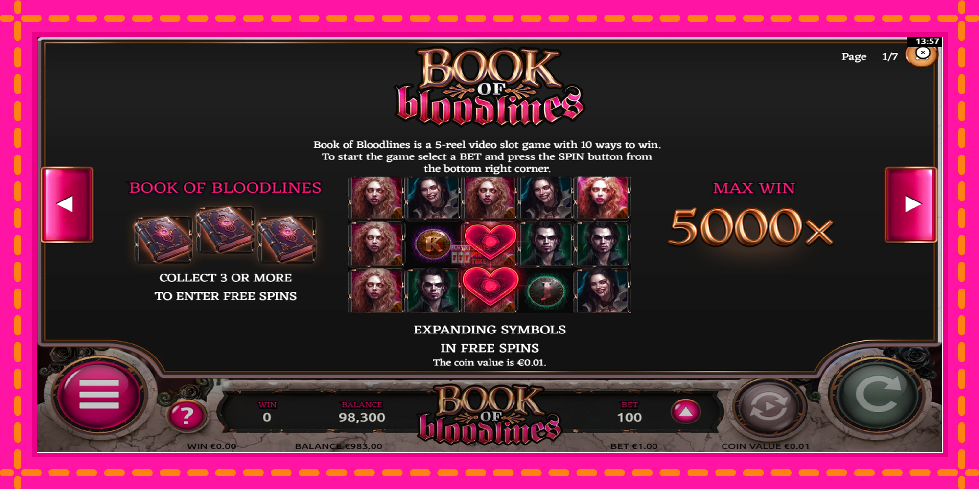 Slot machine Book of Bloodlines gratuitamente, immagine 5