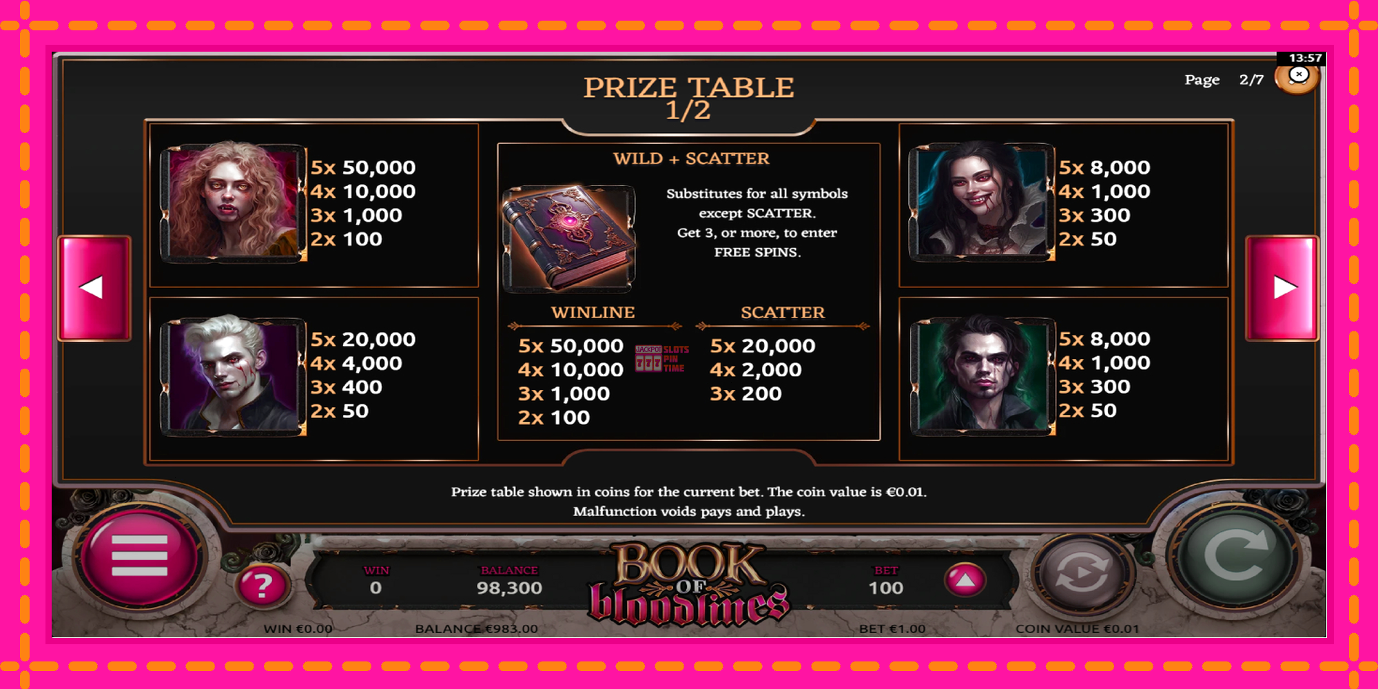 Slot machine Book of Bloodlines gratuitamente, immagine 6