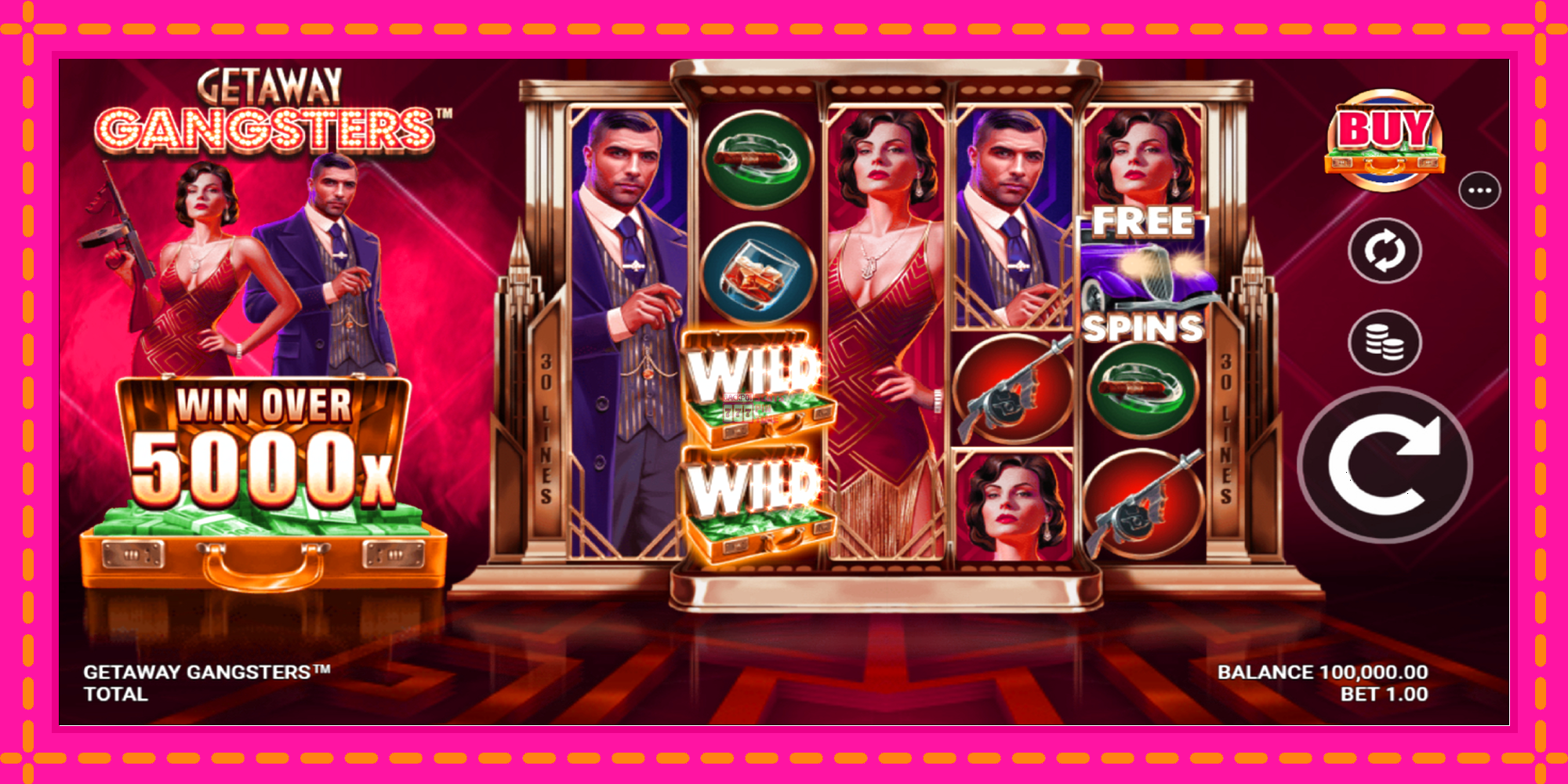 Slot machine Getaway Gangsters gratuitamente, immagine 2