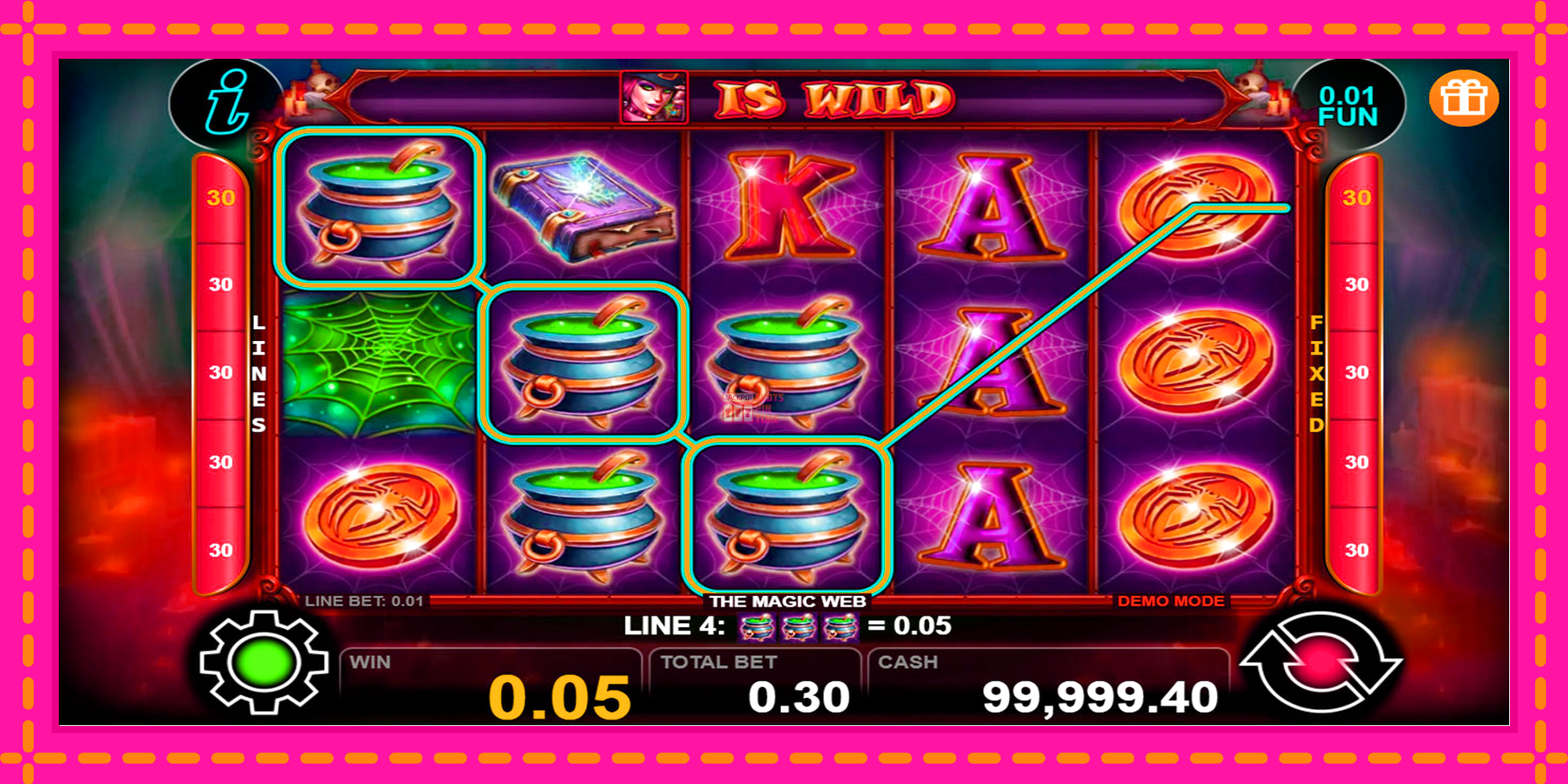 Slot machine The Magic Web gratuitamente, immagine 1