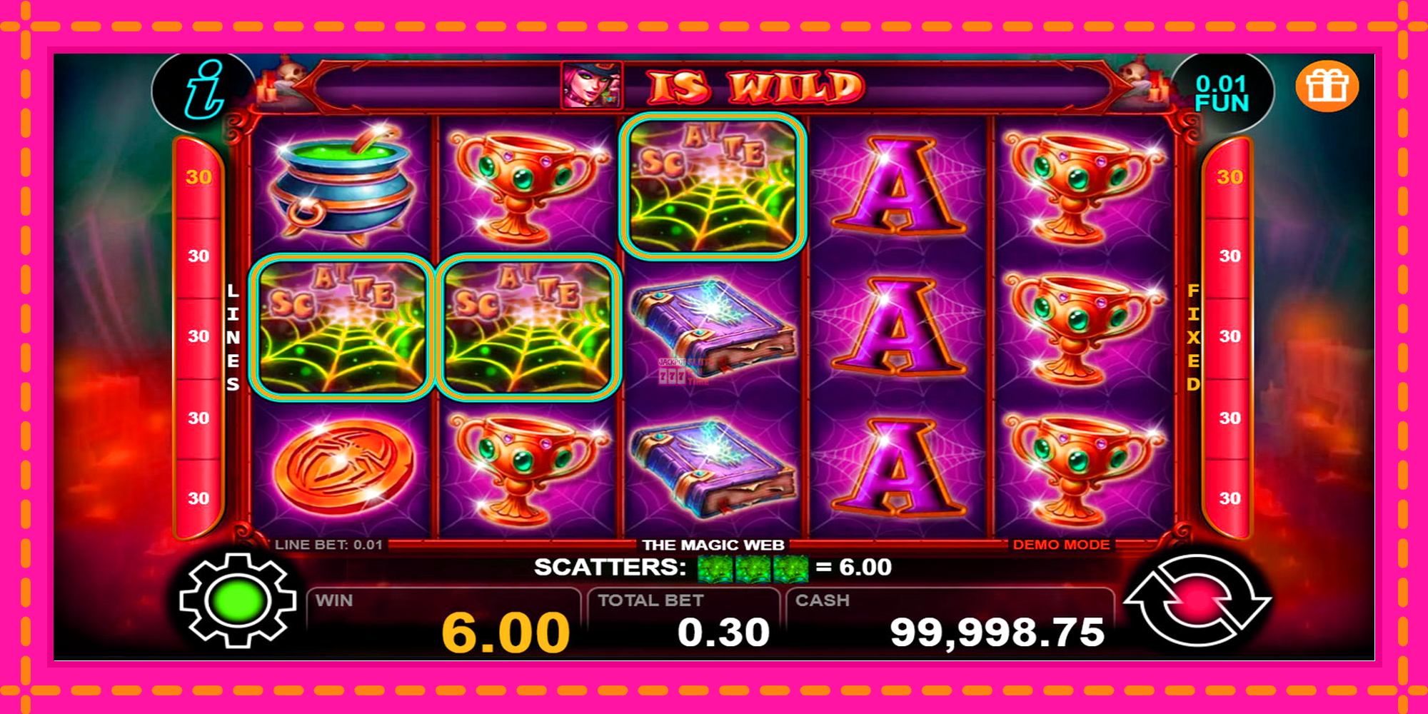 Slot machine The Magic Web gratuitamente, immagine 2