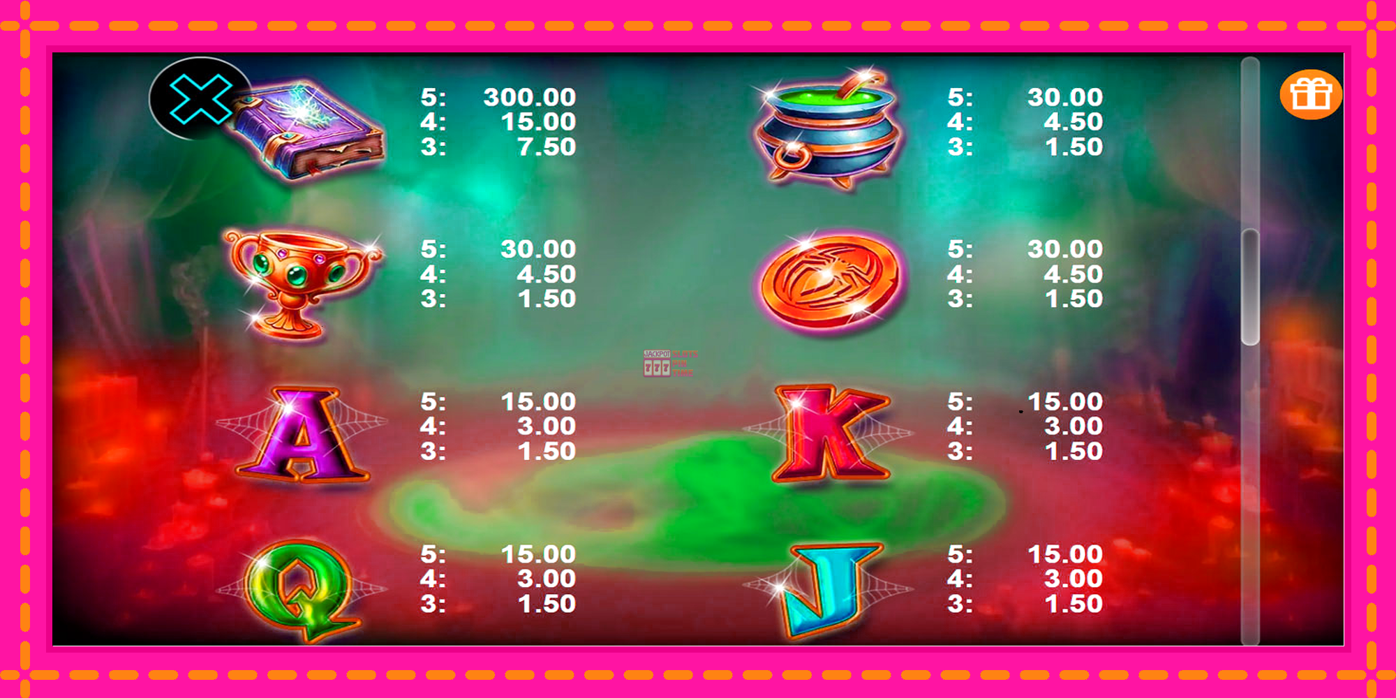 Slot machine The Magic Web gratuitamente, immagine 6