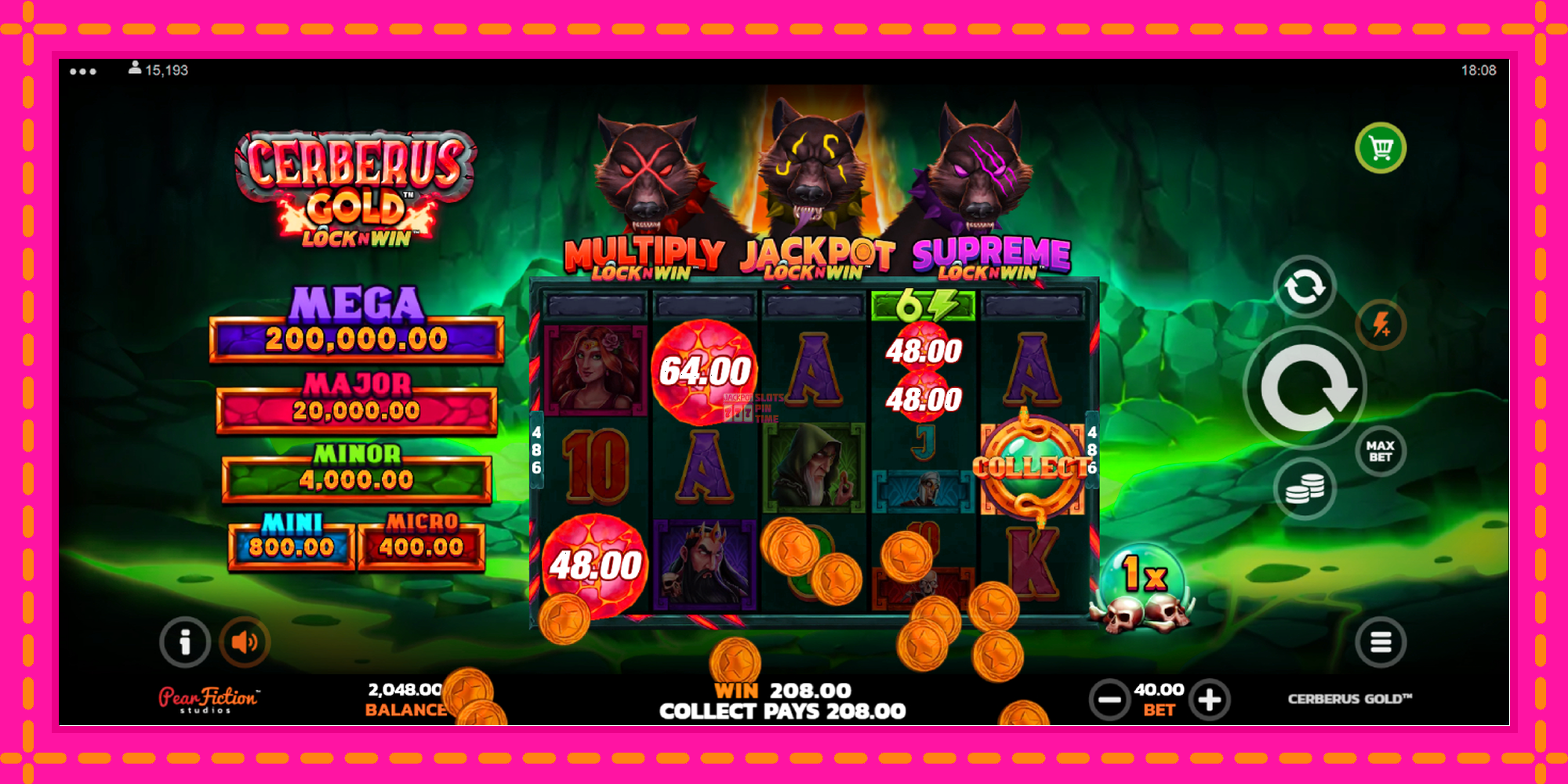 Slot machine Cerberus Gold gratuitamente, immagine 3