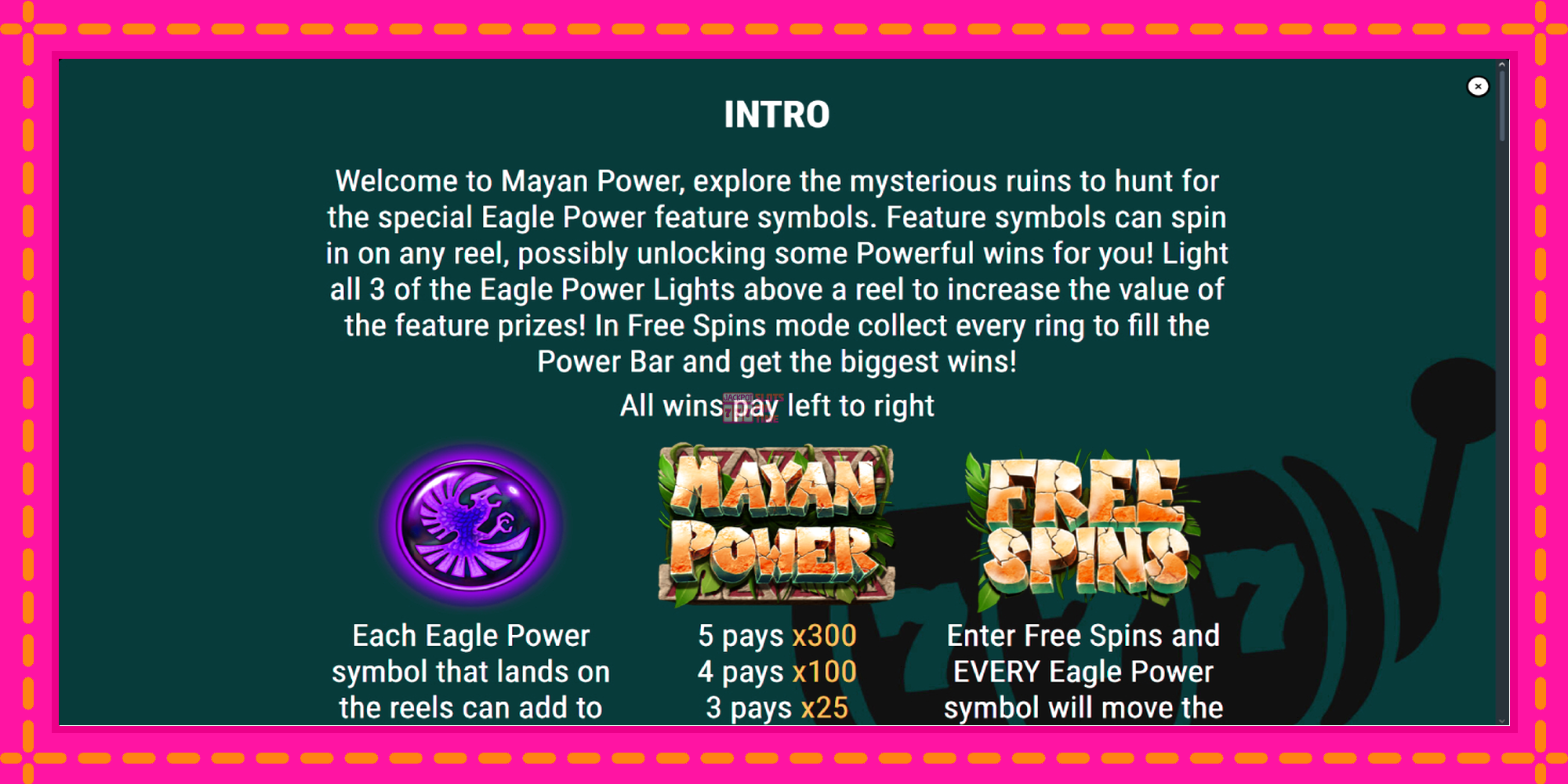 Slot machine Mayan Power gratuitamente, immagine 5