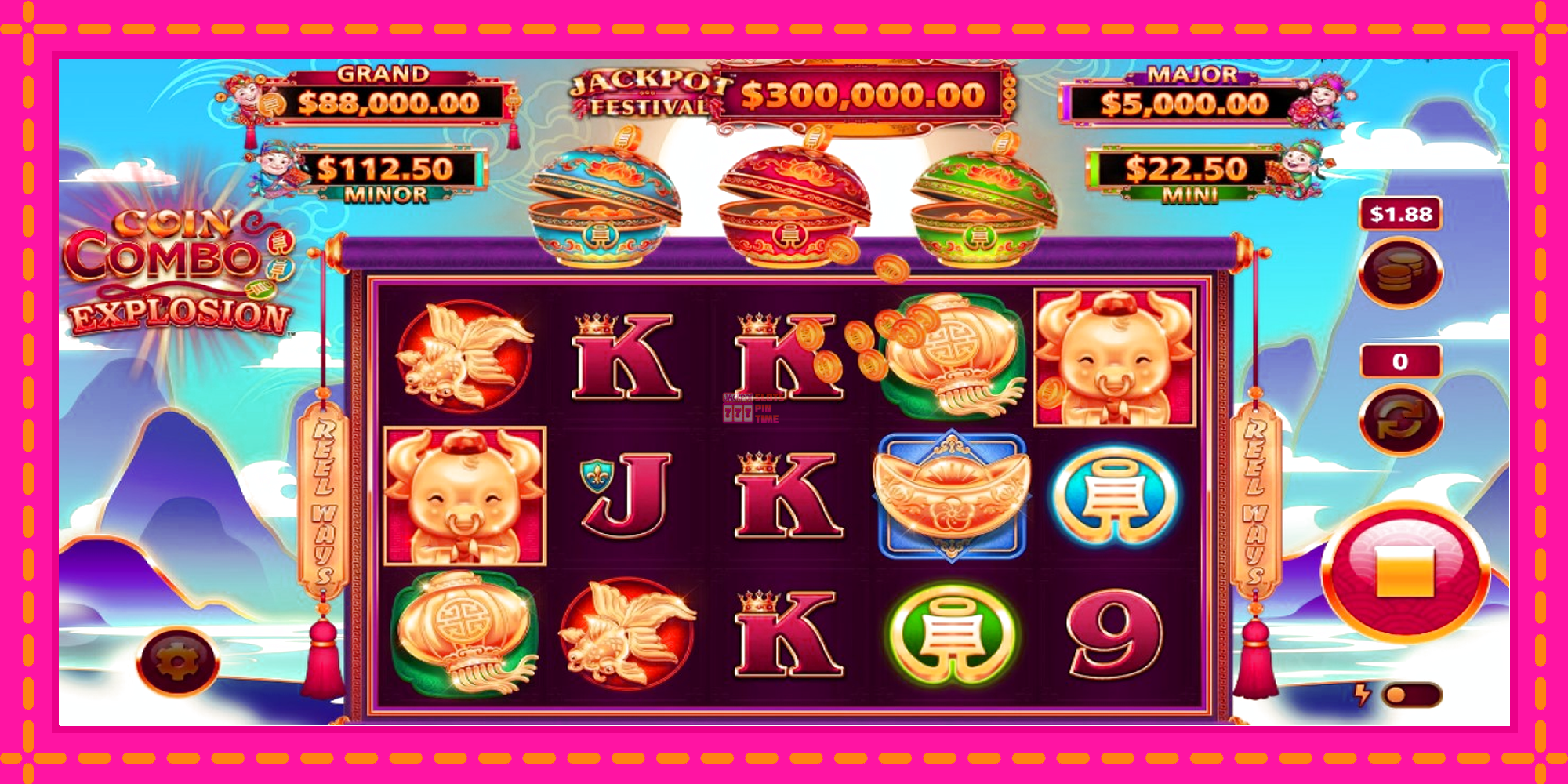 Slot machine Coin Combo Explosion Jackpot Festival gratuitamente, immagine 3