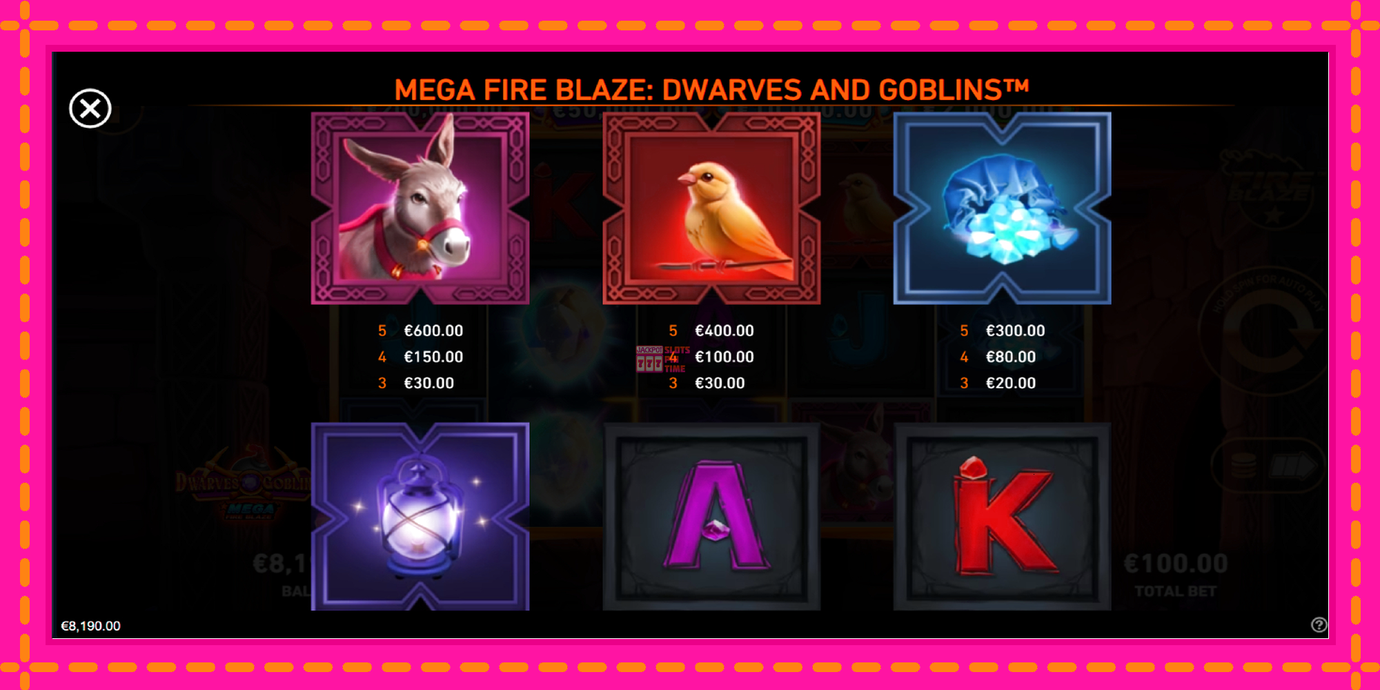 Slot machine Mega Fire Blaze: Dwarves & Goblins gratuitamente, immagine 6