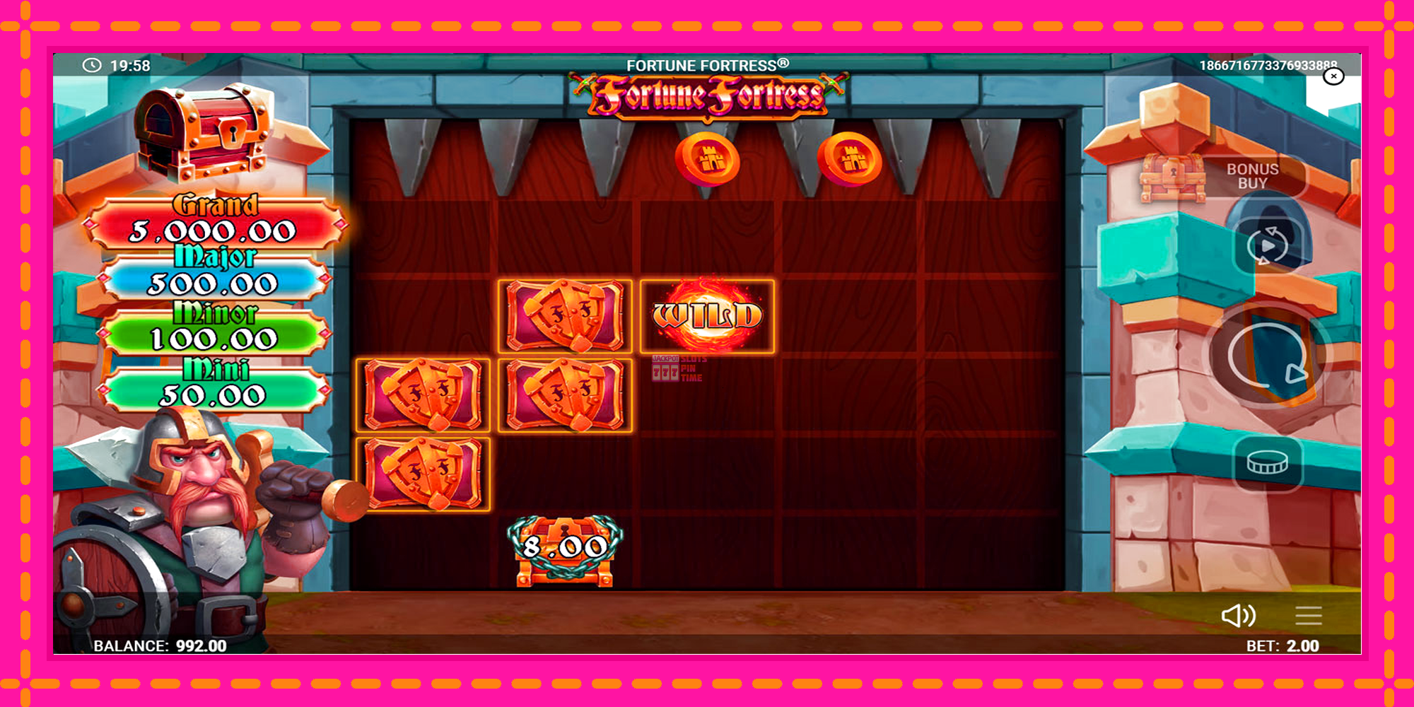 Slot machine Fortune Fortress gratuitamente, immagine 2