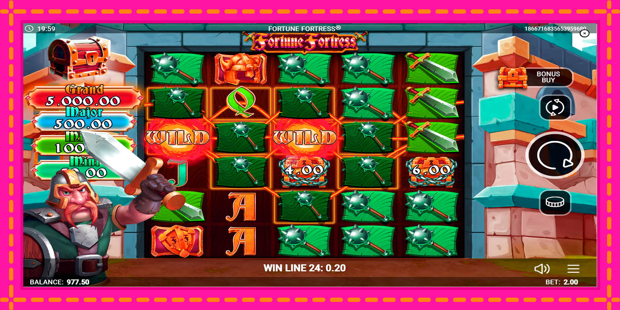 Slot machine Fortune Fortress gratuitamente, immagine 5