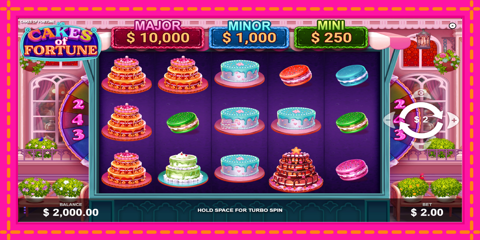 Slot machine Cakes of Fortune gratuitamente, immagine 2