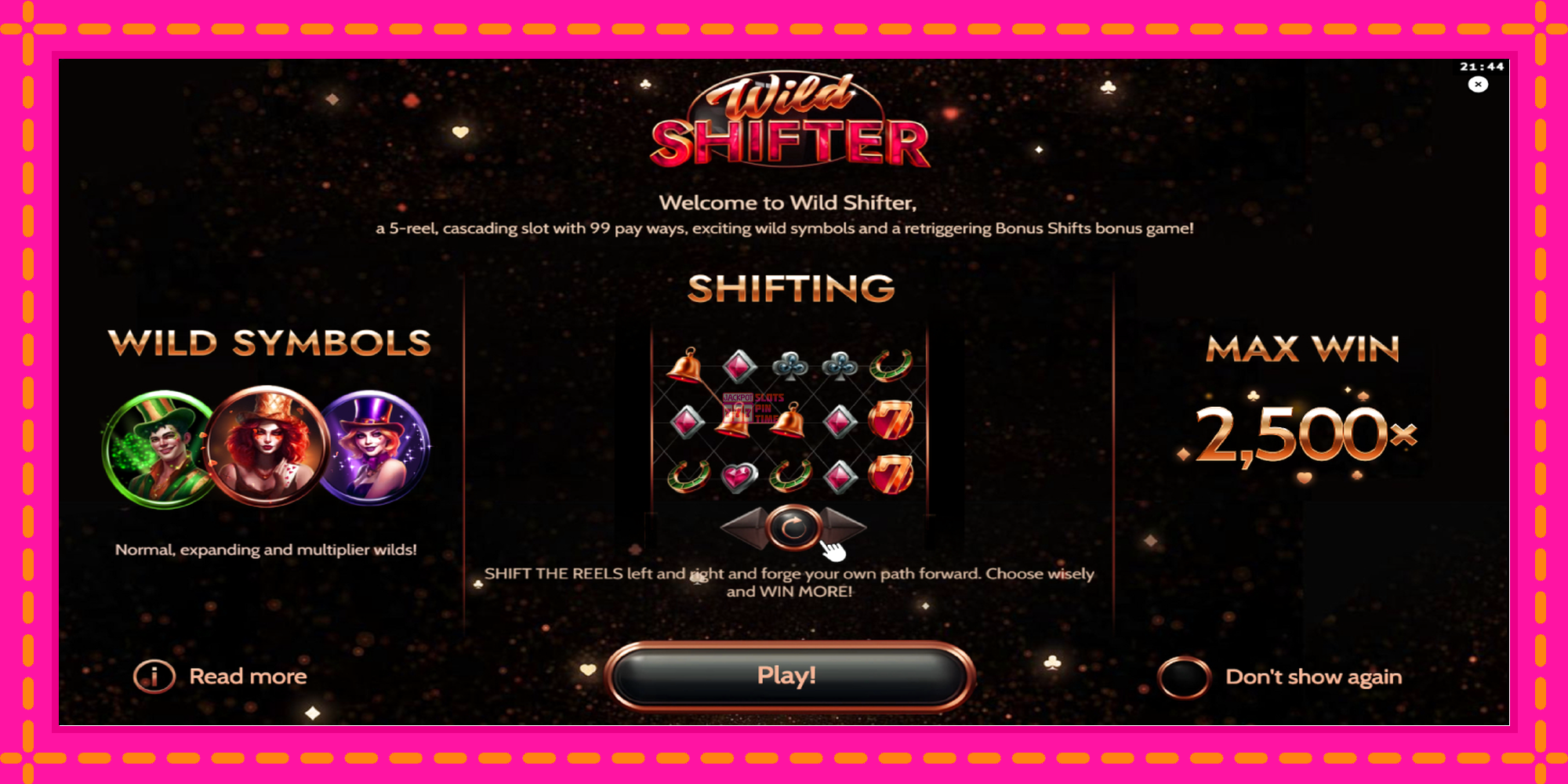 Slot machine Wild Shifter gratuitamente, immagine 1