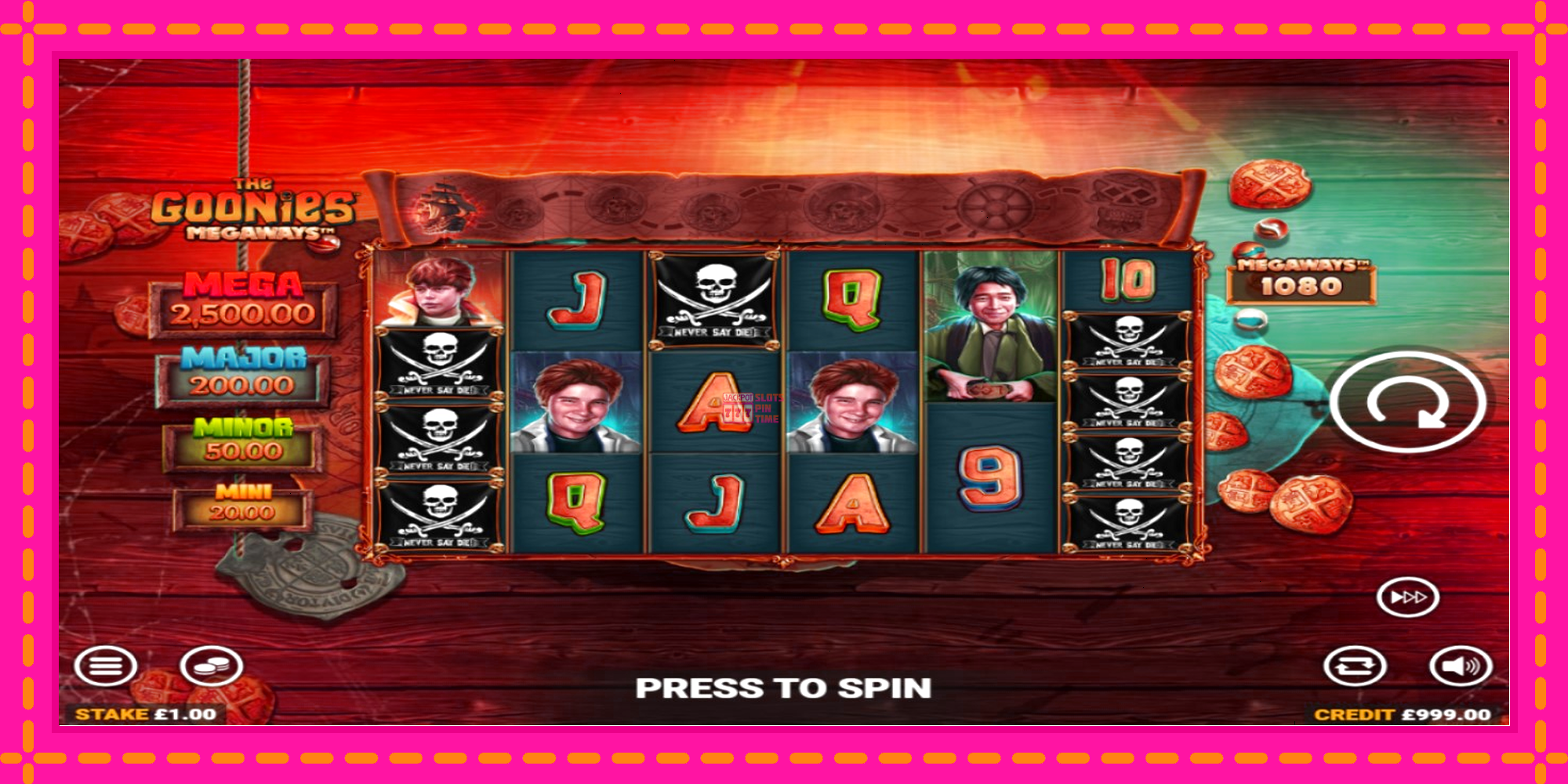 Slot machine The Goonies Megaways gratuitamente, immagine 1