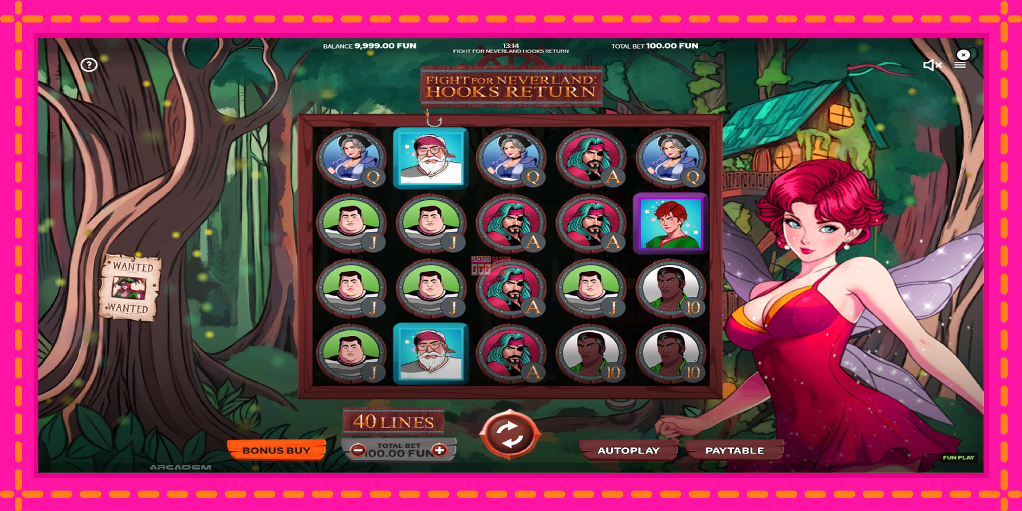 Slot machine Fight for Neverland: Hooks Return gratuitamente, immagine 2