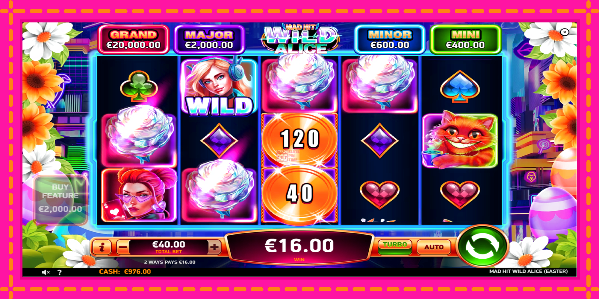 Slot machine Mad Hit Wild Alice Easter gratuitamente, immagine 3