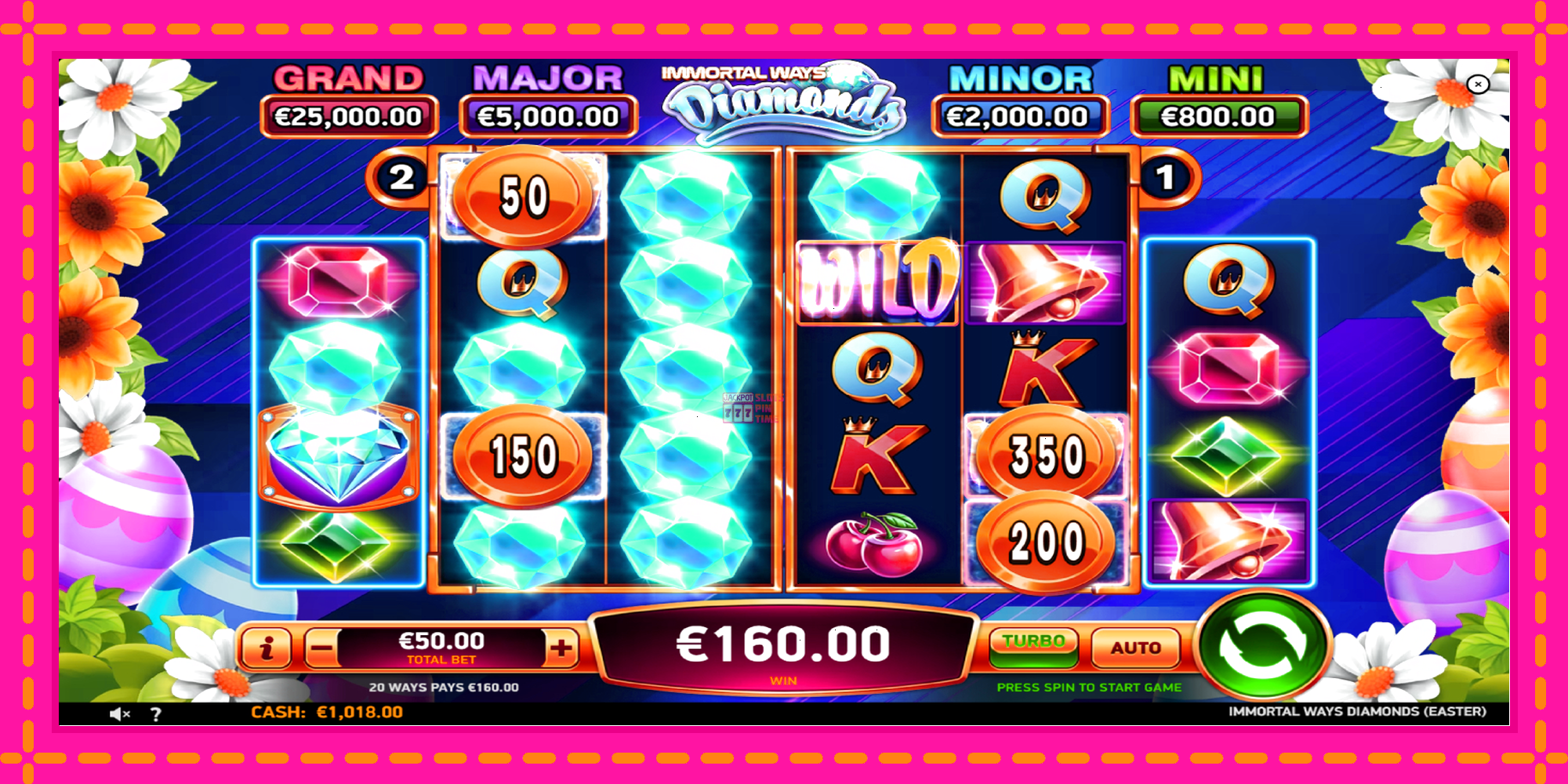 Slot machine Immortal Ways Diamonds Easter gratuitamente, immagine 3