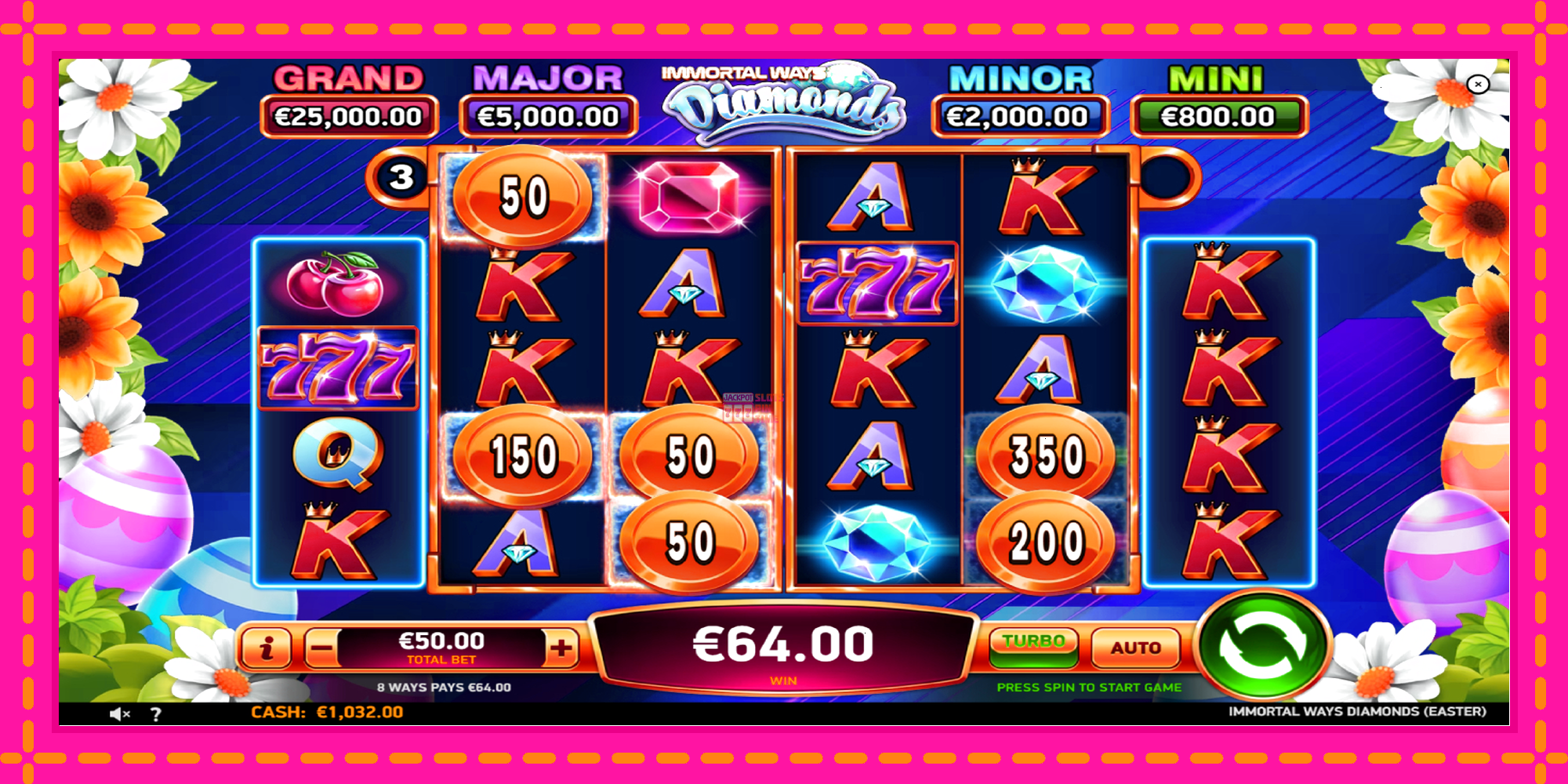 Slot machine Immortal Ways Diamonds Easter gratuitamente, immagine 4