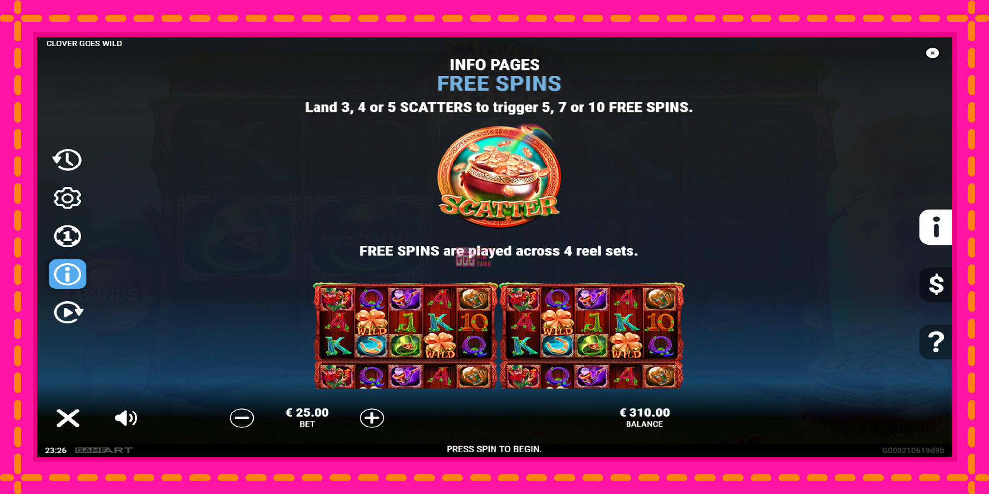 Slot machine Clover Goes Wild gratuitamente, immagine 5