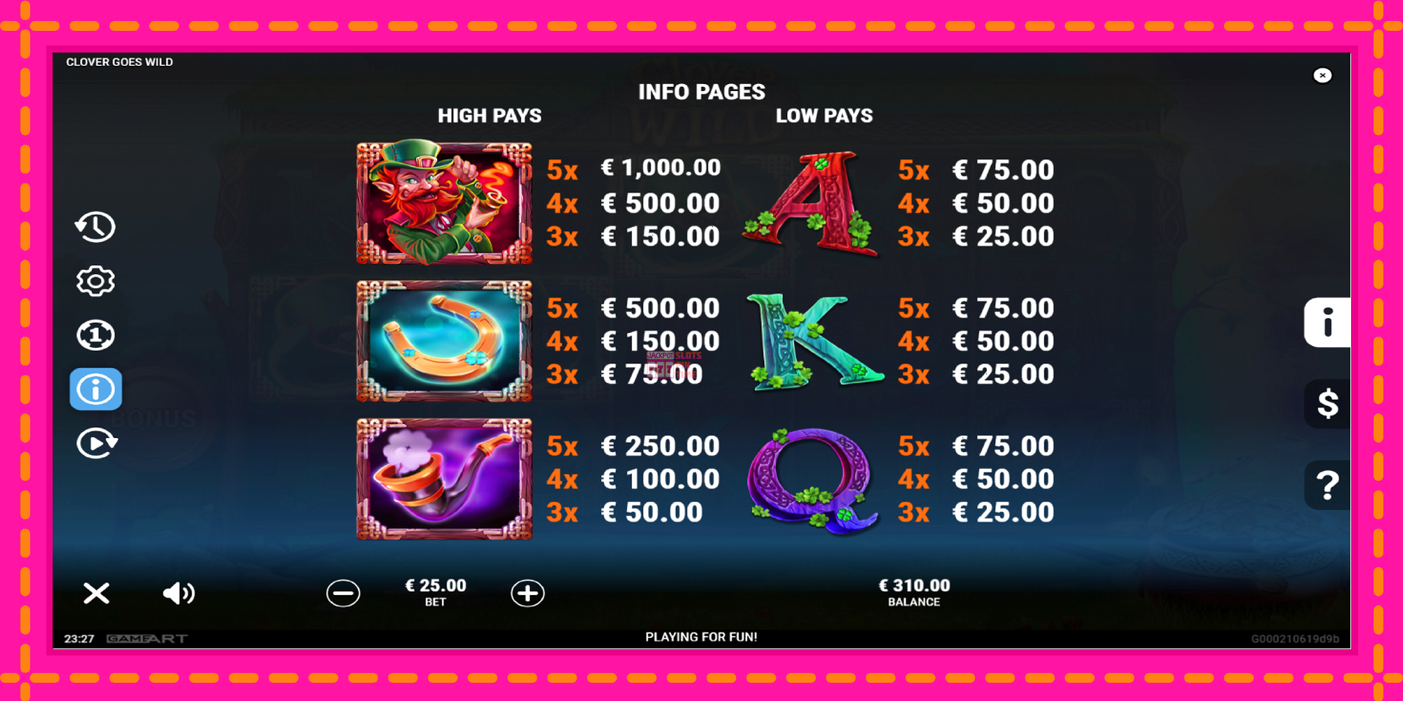 Slot machine Clover Goes Wild gratuitamente, immagine 6