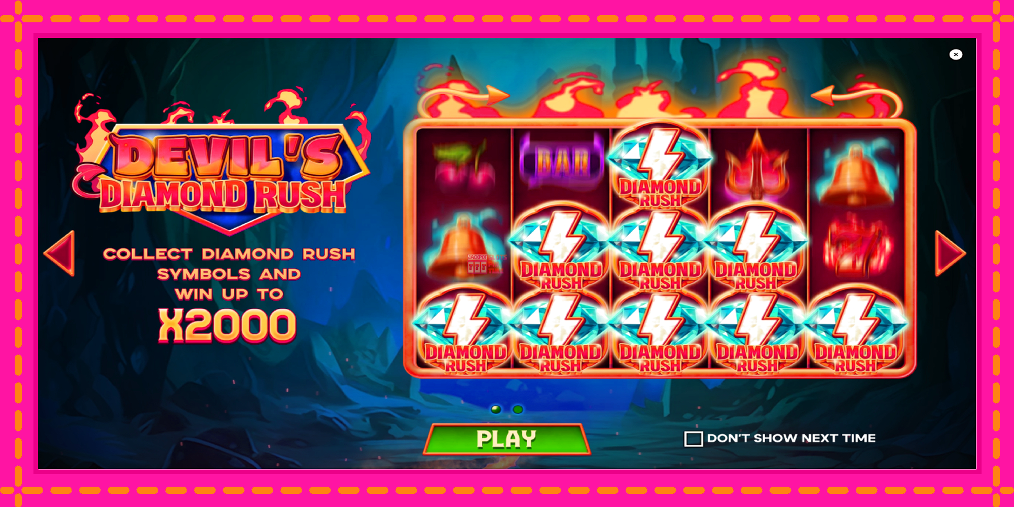 Slot machine Devils Diamond Rush gratuitamente, immagine 1