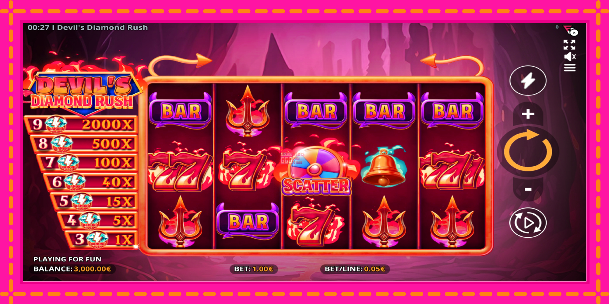 Slot machine Devils Diamond Rush gratuitamente, immagine 2