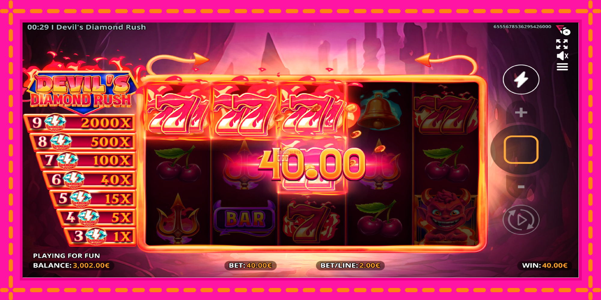 Slot machine Devils Diamond Rush gratuitamente, immagine 4