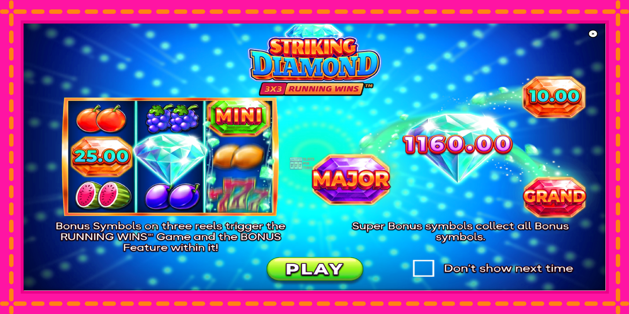 Slot machine Striking Diamond gratuitamente, immagine 1