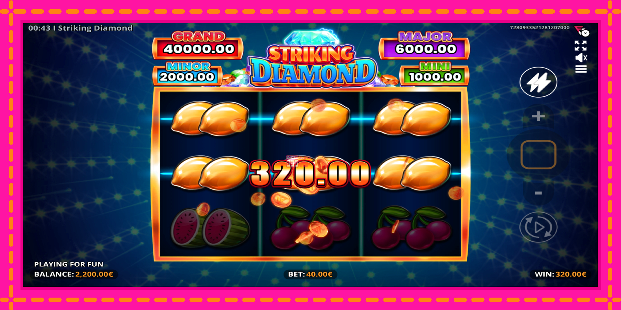 Slot machine Striking Diamond gratuitamente, immagine 4