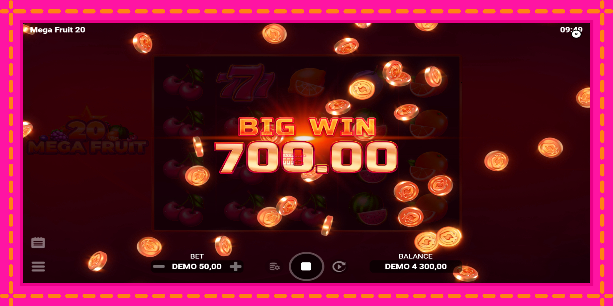 Slot machine Mega Fruit 20 gratuitamente, immagine 4