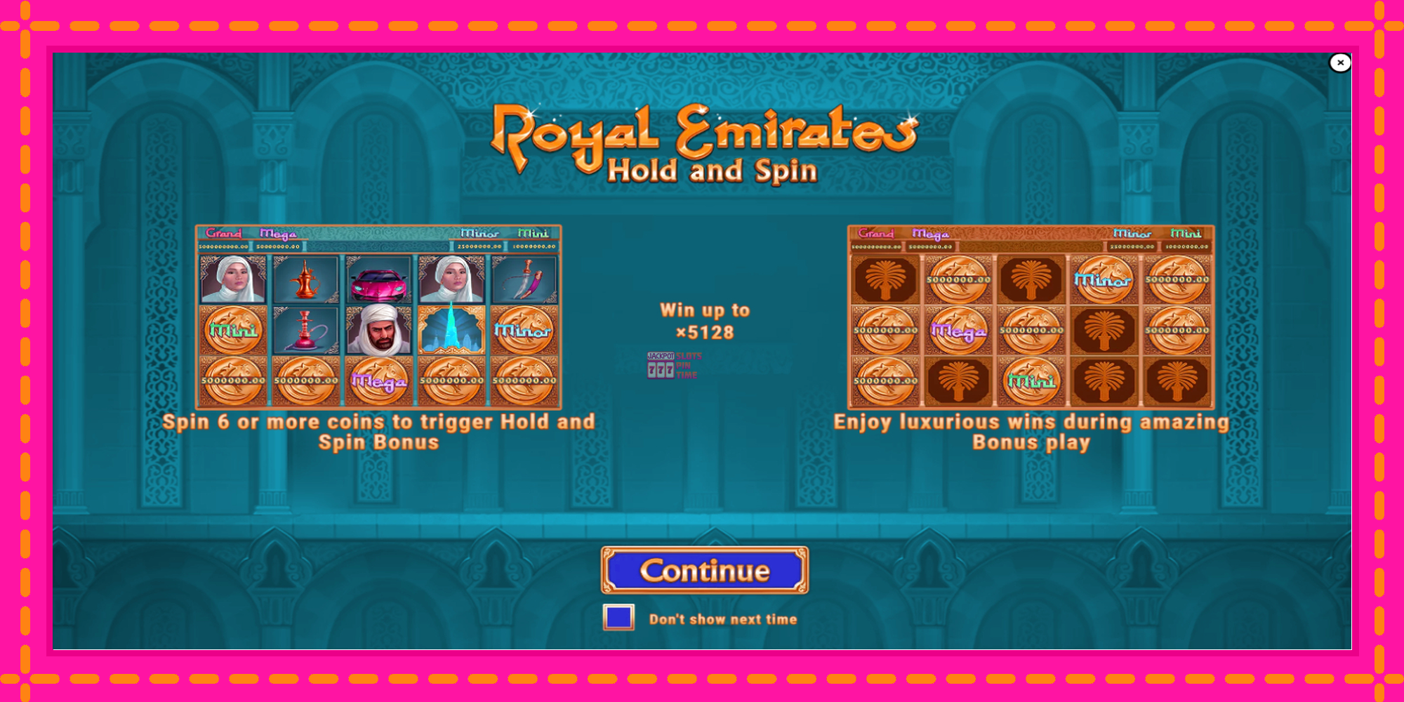 Slot machine Royal Emirates Hold and Spin gratuitamente, immagine 1