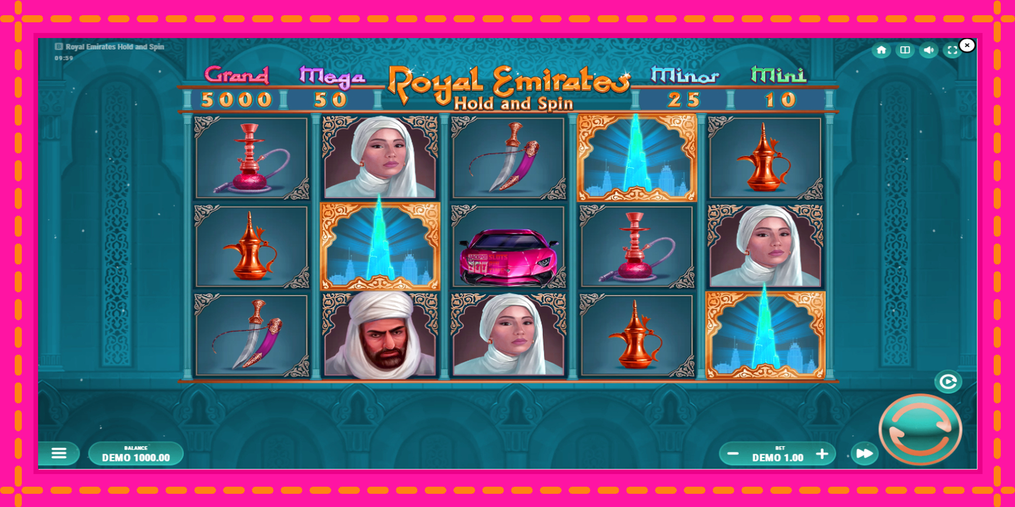 Slot machine Royal Emirates Hold and Spin gratuitamente, immagine 2