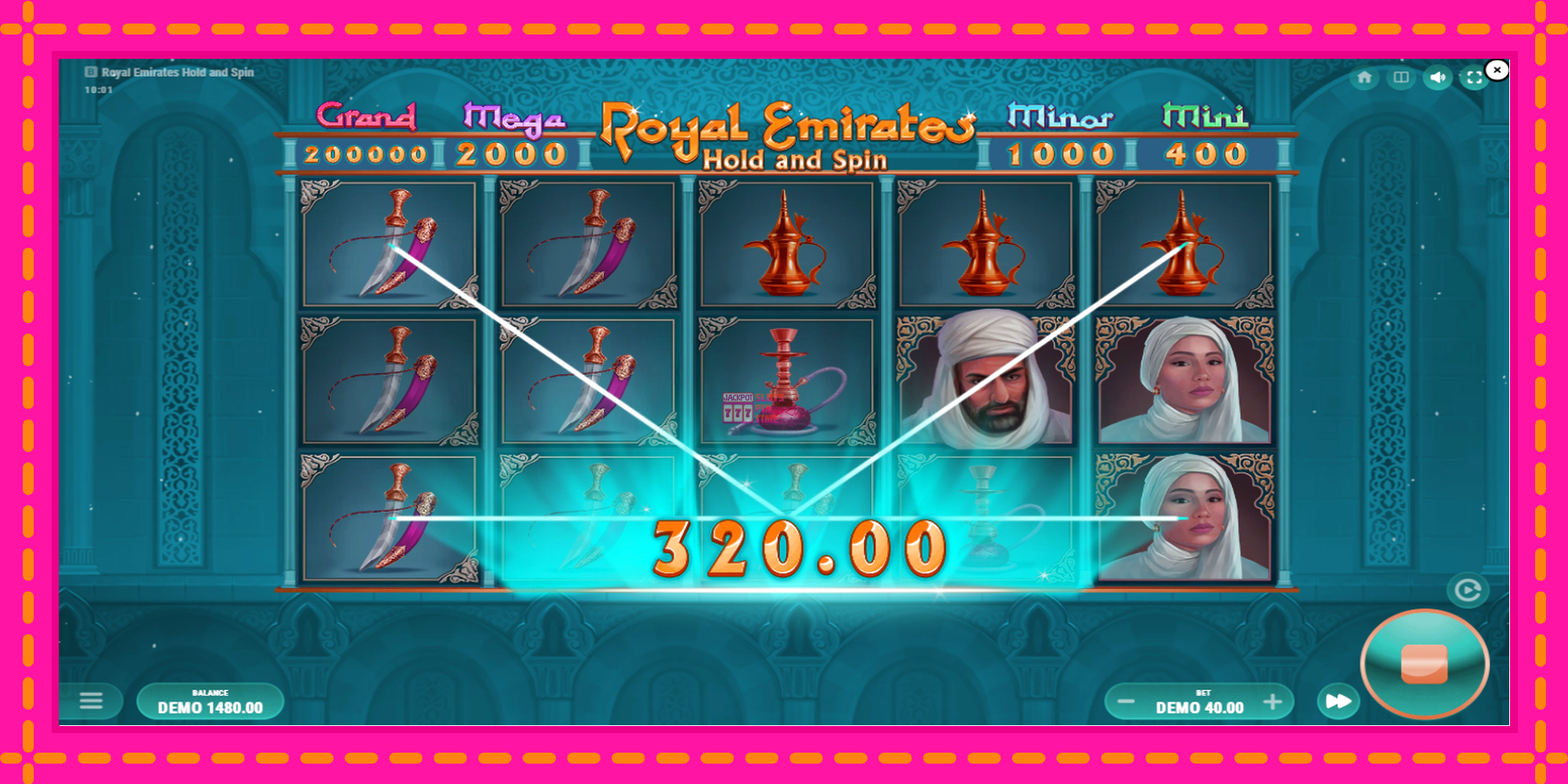 Slot machine Royal Emirates Hold and Spin gratuitamente, immagine 4