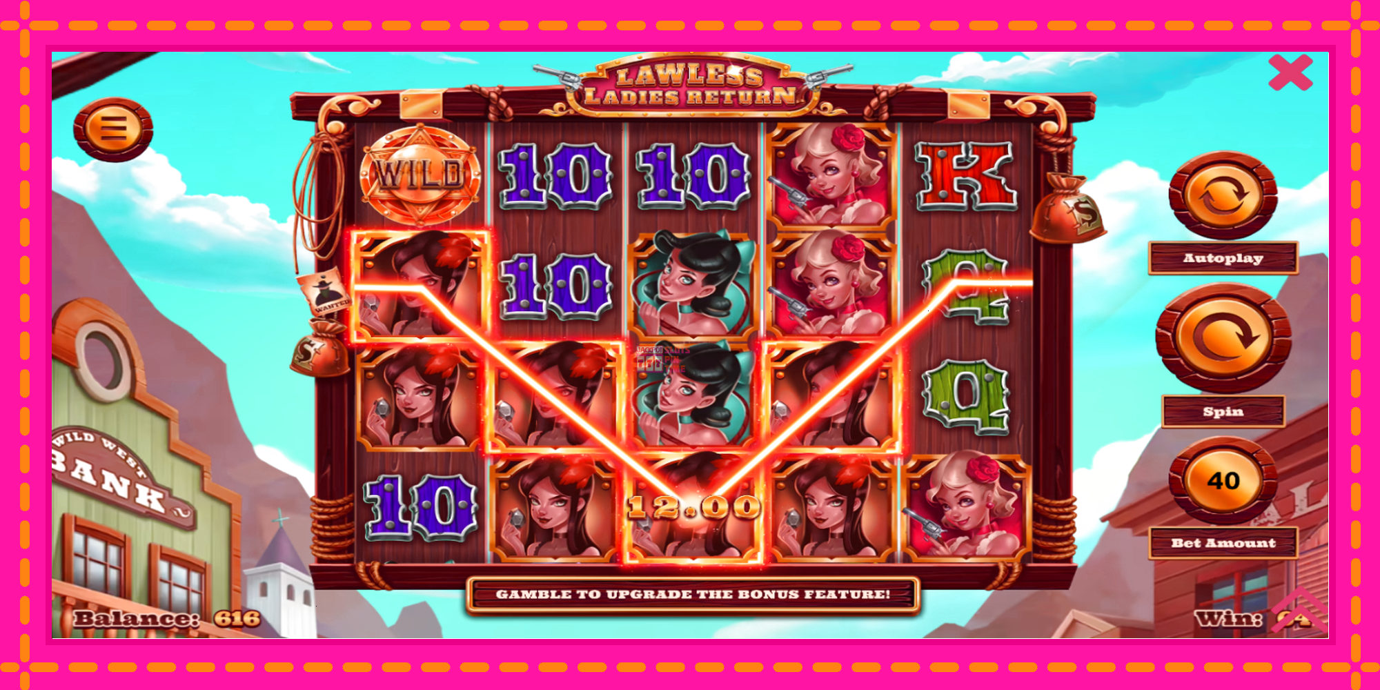 Slot machine Lawless Ladies Return gratuitamente, immagine 4