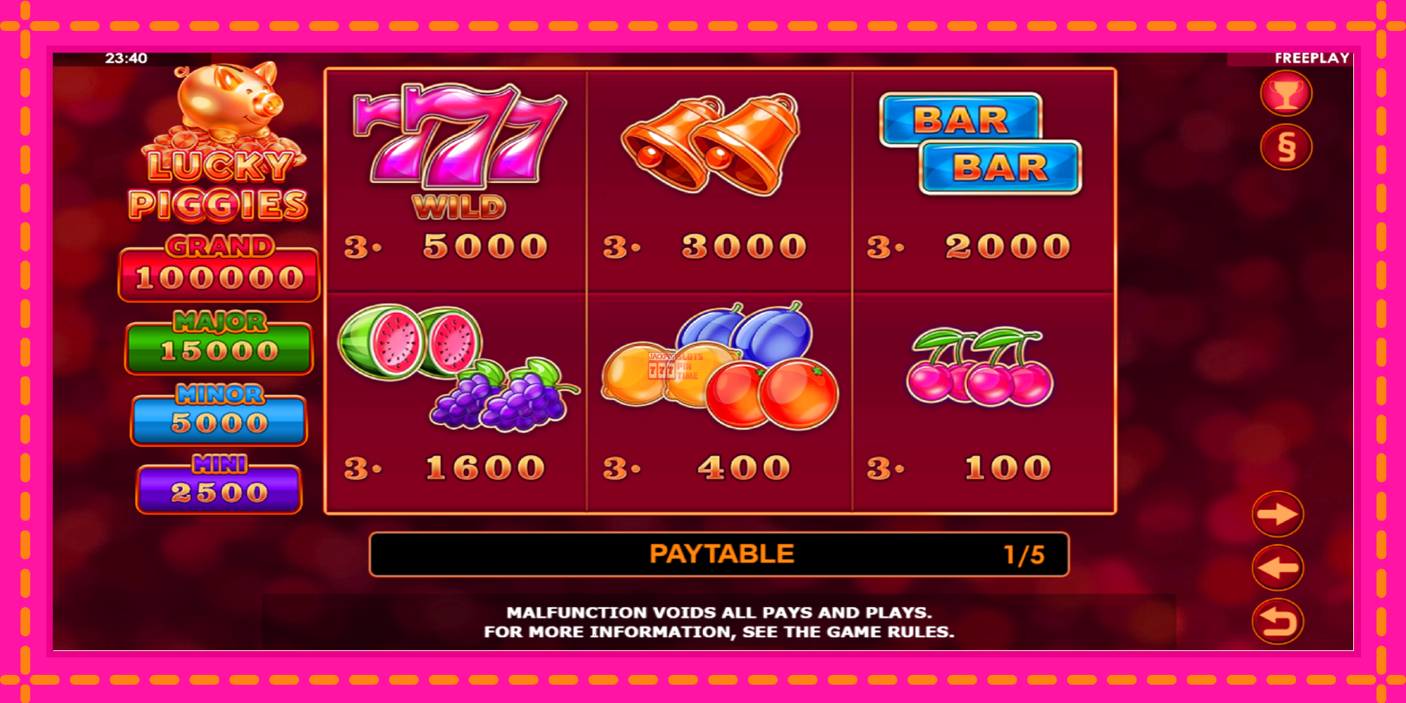 Slot machine Lucky Piggies gratuitamente, immagine 5