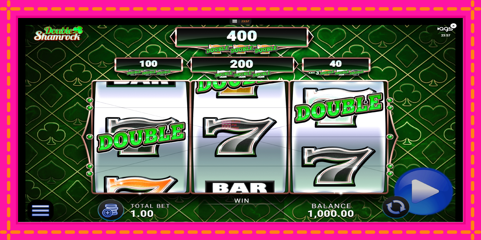 Slot machine Double Shamrock gratuitamente, immagine 1