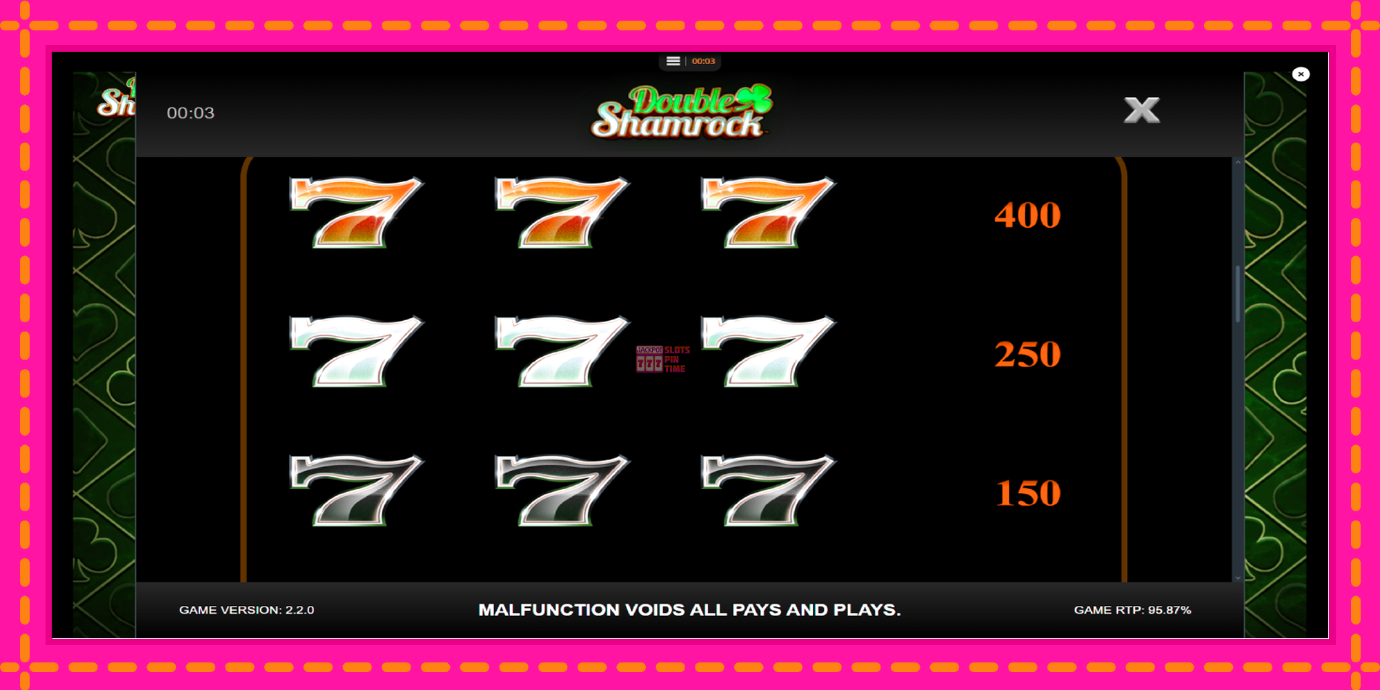 Slot machine Double Shamrock gratuitamente, immagine 6