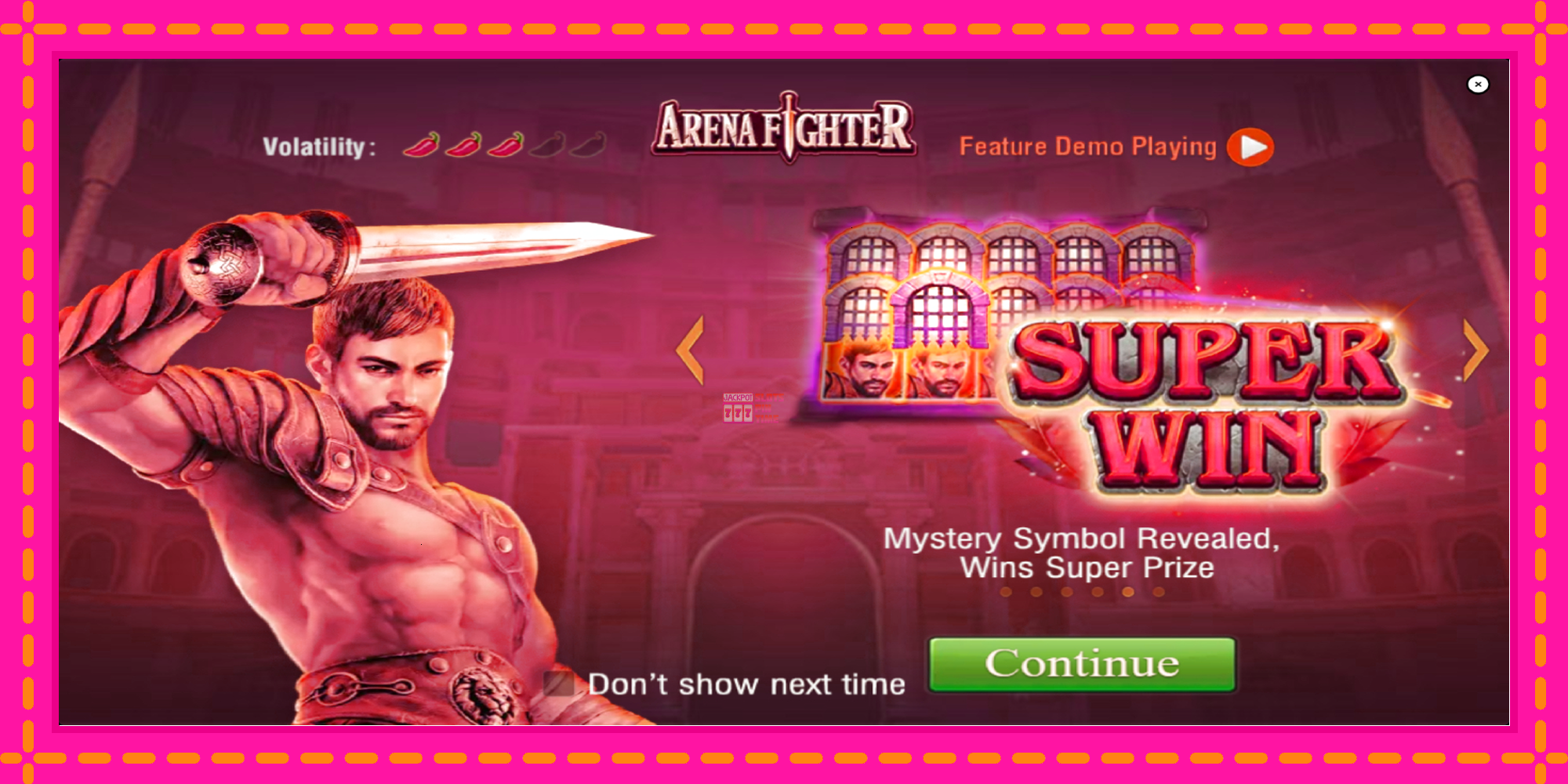 Slot machine Arena Fighter gratuitamente, immagine 1